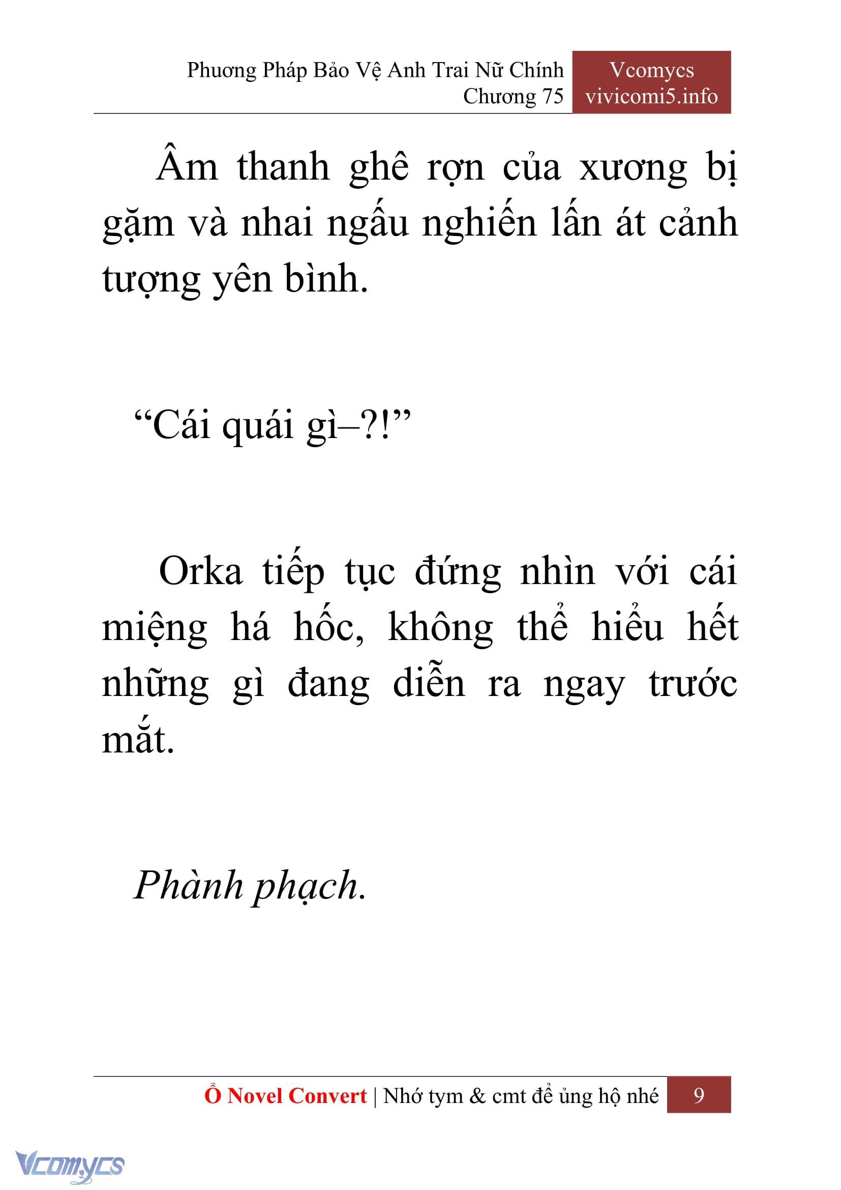 [Novel] Phương Pháp Bảo Vệ Anh Trai Nữ Chính Chap 75 - Trang 2