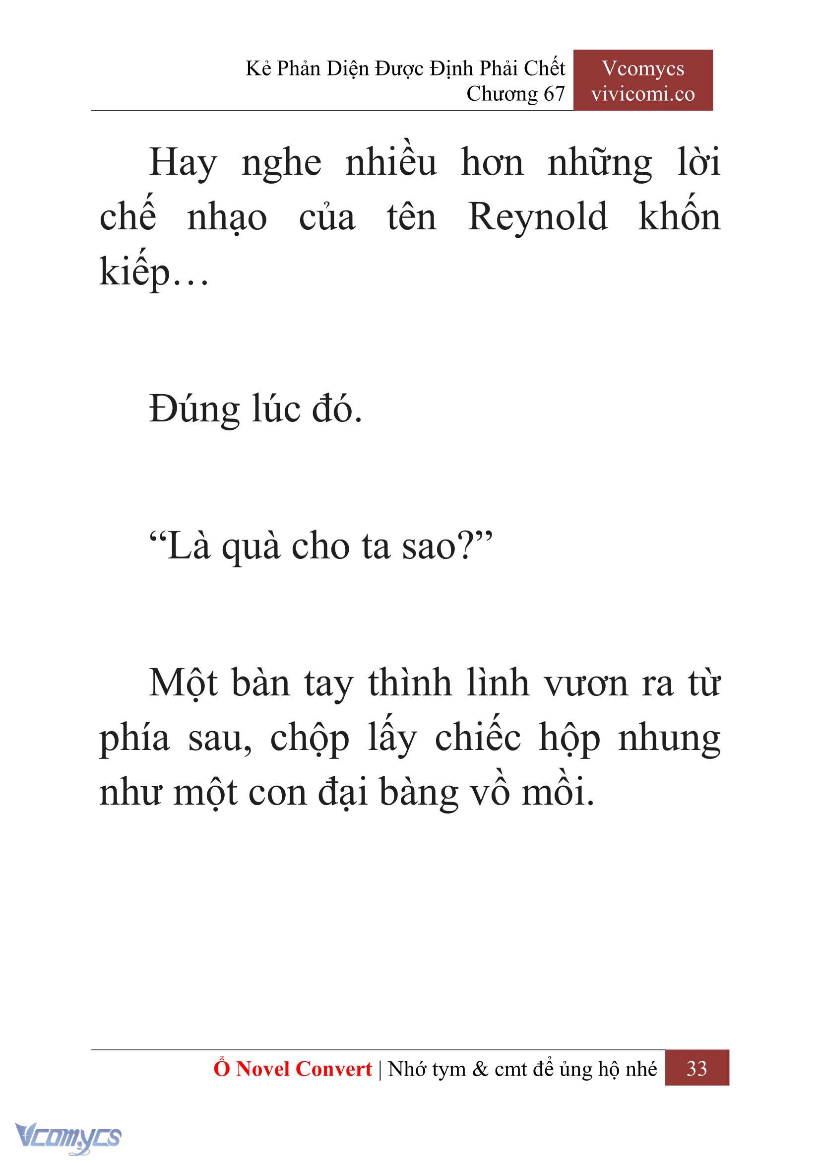 [Novel] Kẻ Phản Diện Được Định Phải Chết Chap 67 - Next Chap 68