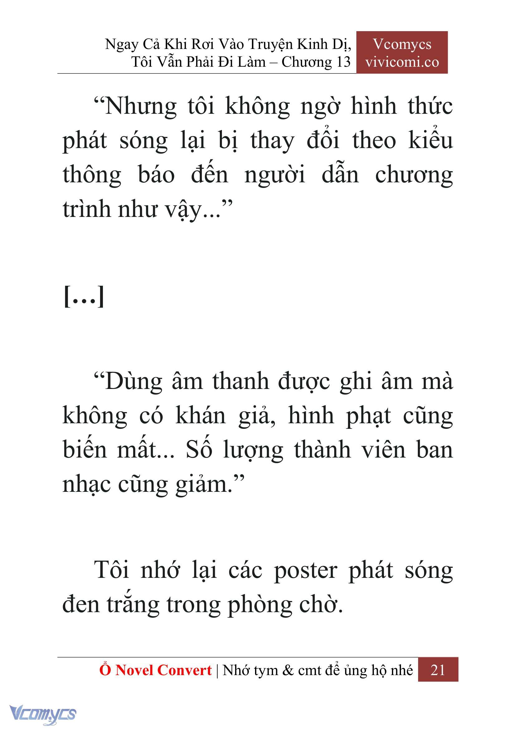 [Novel] Ngay Cả Khi Rơi Vào Truyện Kinh Dị, Tôi Vẫn Phải Đi Làm Chap 13 - Trang 2