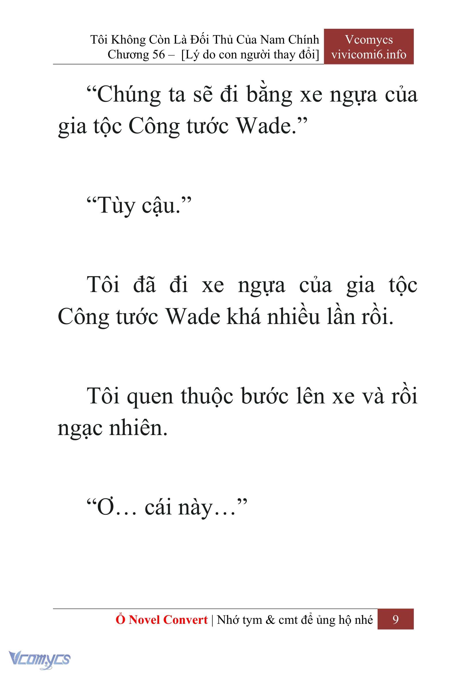 [Novel] Tôi Không Còn Là Đối Thủ Của Nam Chính Chap 56 - Trang 2