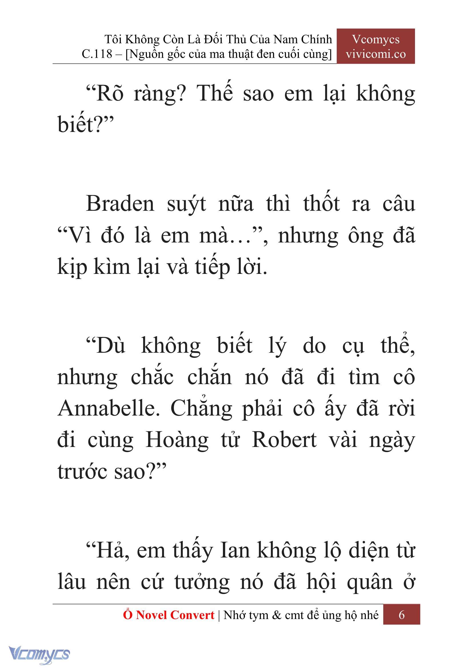 [Novel] Tôi Không Còn Là Đối Thủ Của Nam Chính Chap 118 - Trang 2