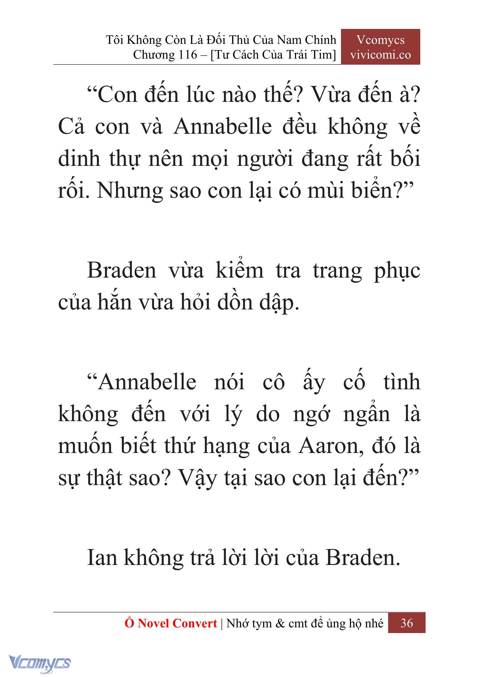 [Novel] Tôi Không Còn Là Đối Thủ Của Nam Chính Chap 116 - Trang 2