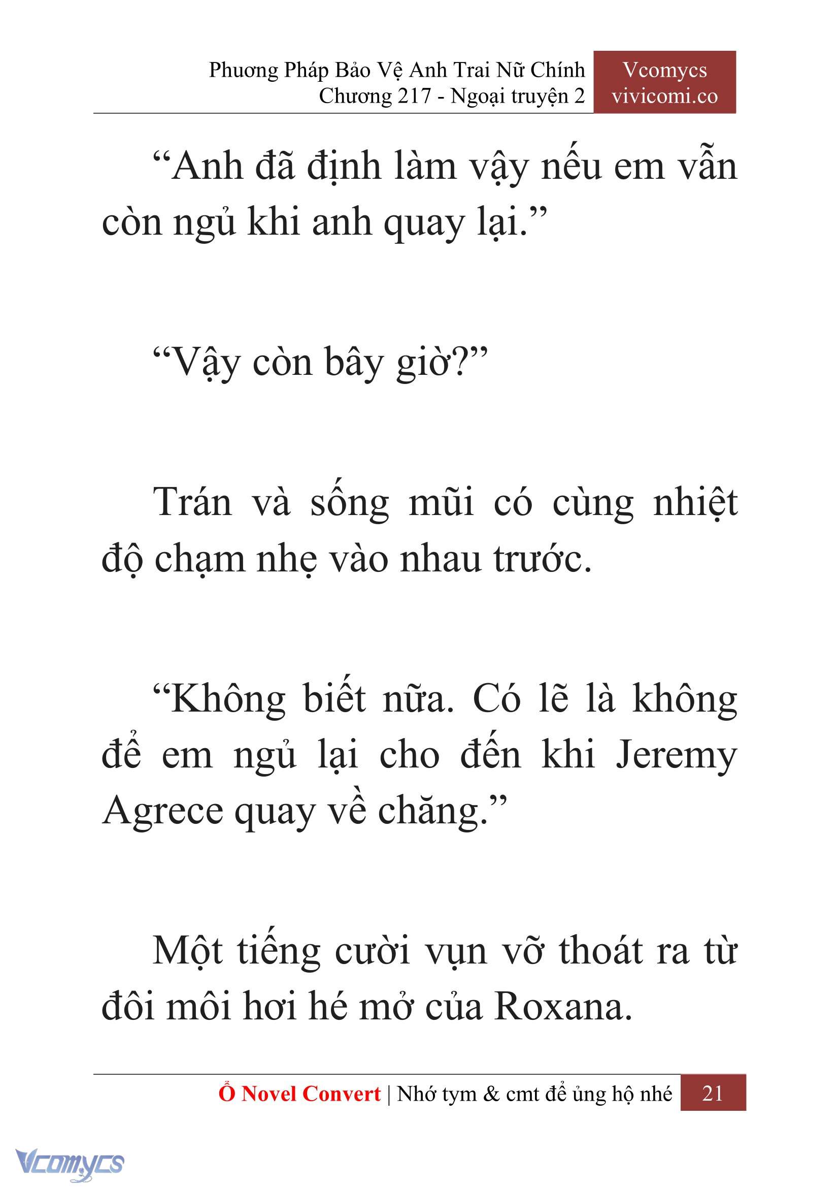 [Novel] Phương Pháp Bảo Vệ Anh Trai Nữ Chính Chap 217 - Trang 2