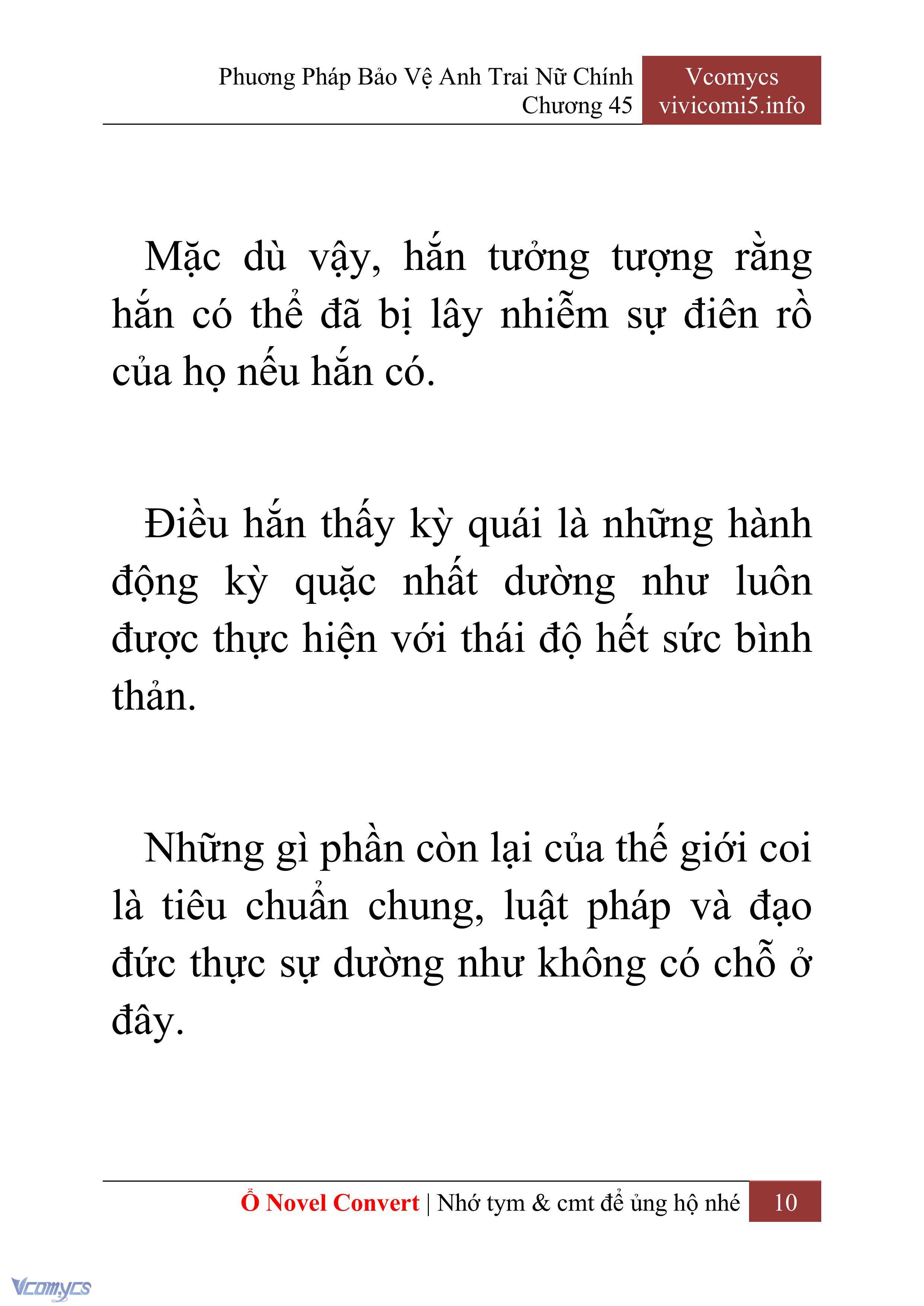 [Novel] Phương Pháp Bảo Vệ Anh Trai Nữ Chính Chap 45 - Trang 2