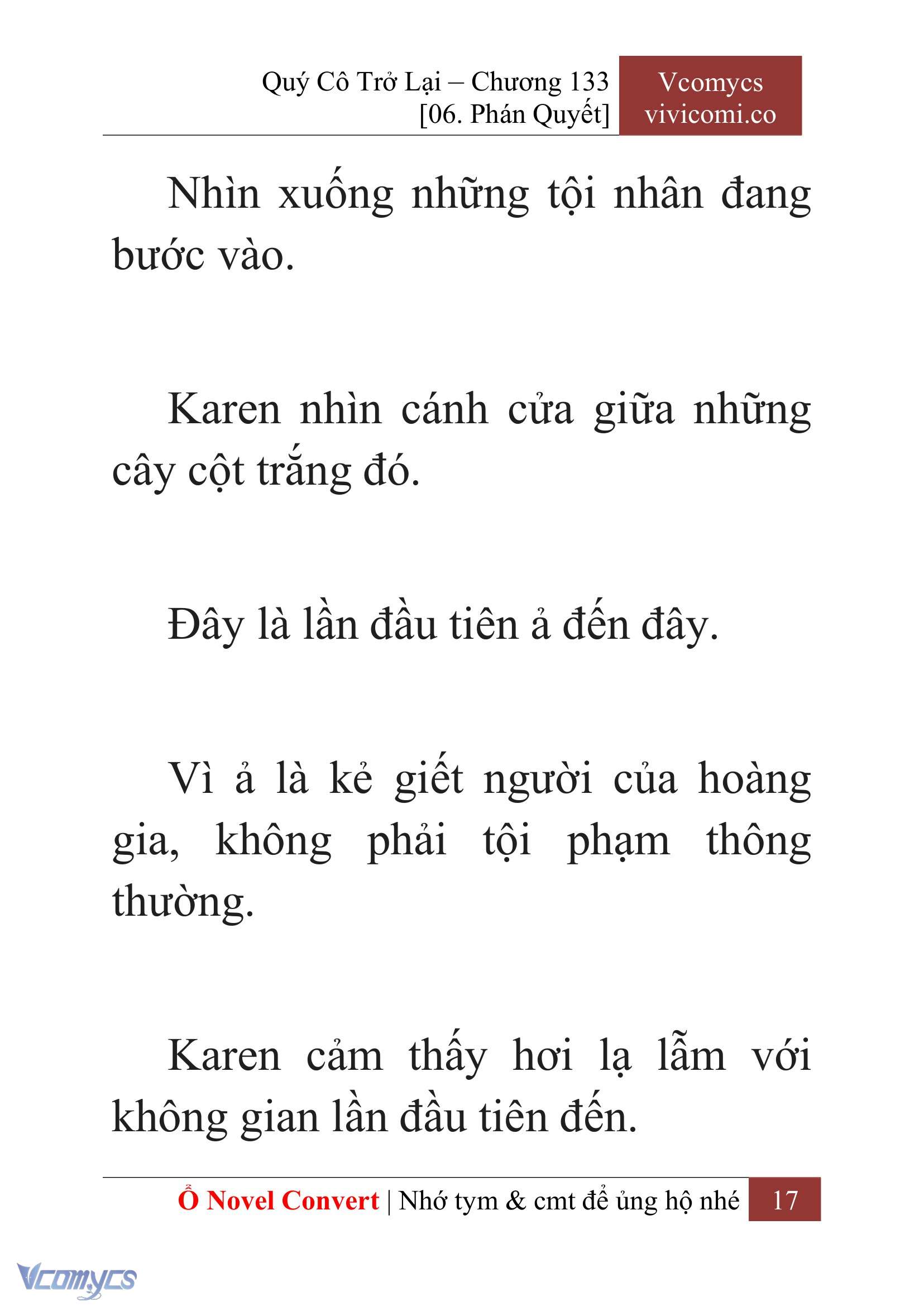 [Novel] Quý Cô Trở Lại Chap 133 - Next Chap 134