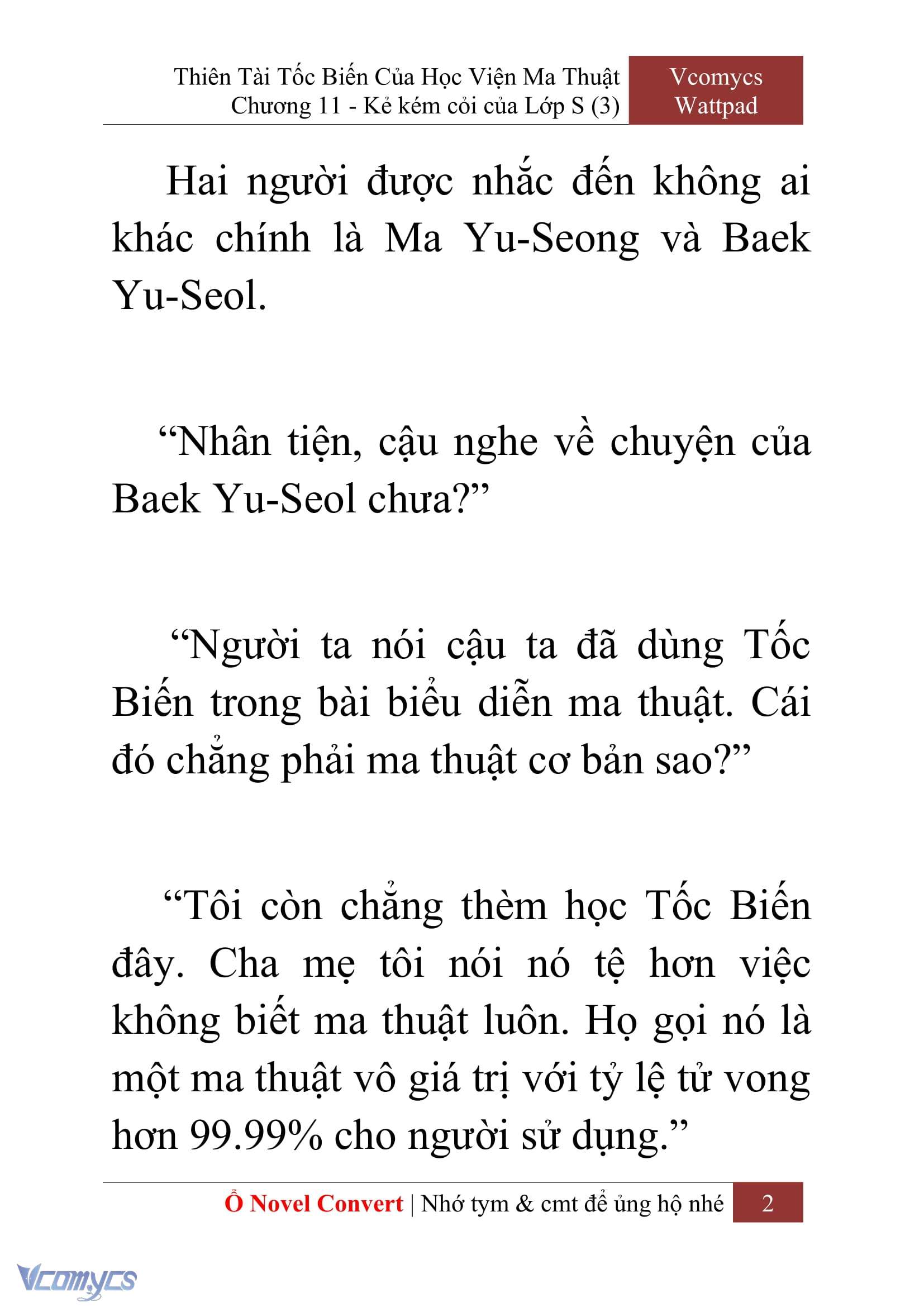 [Novel] Thiên Tài Tốc Biến Của Học Viện Ma Thuật Chap 11 - Trang 2