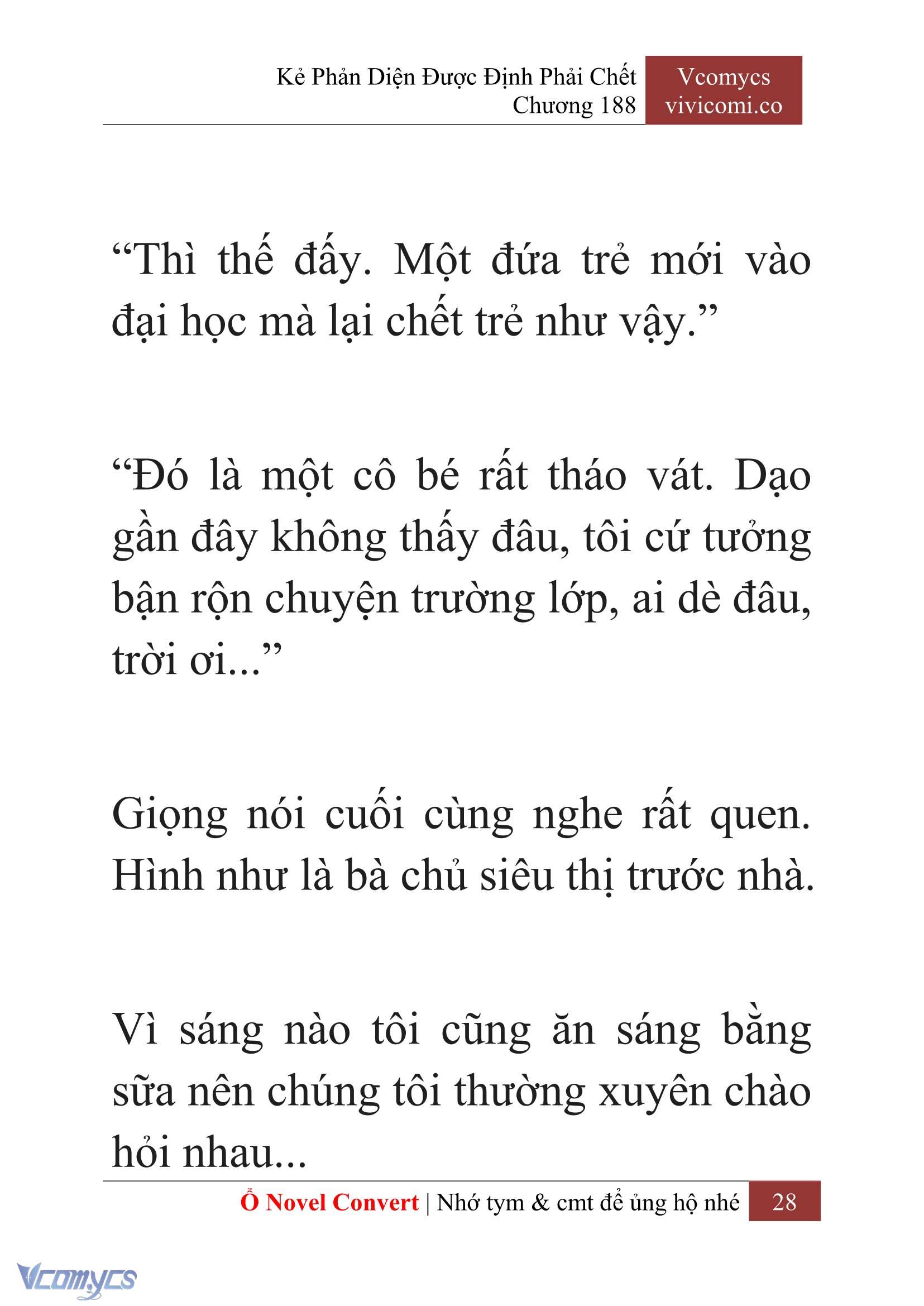 [Novel] Kẻ Phản Diện Được Định Phải Chết Chap 188 - Trang 2