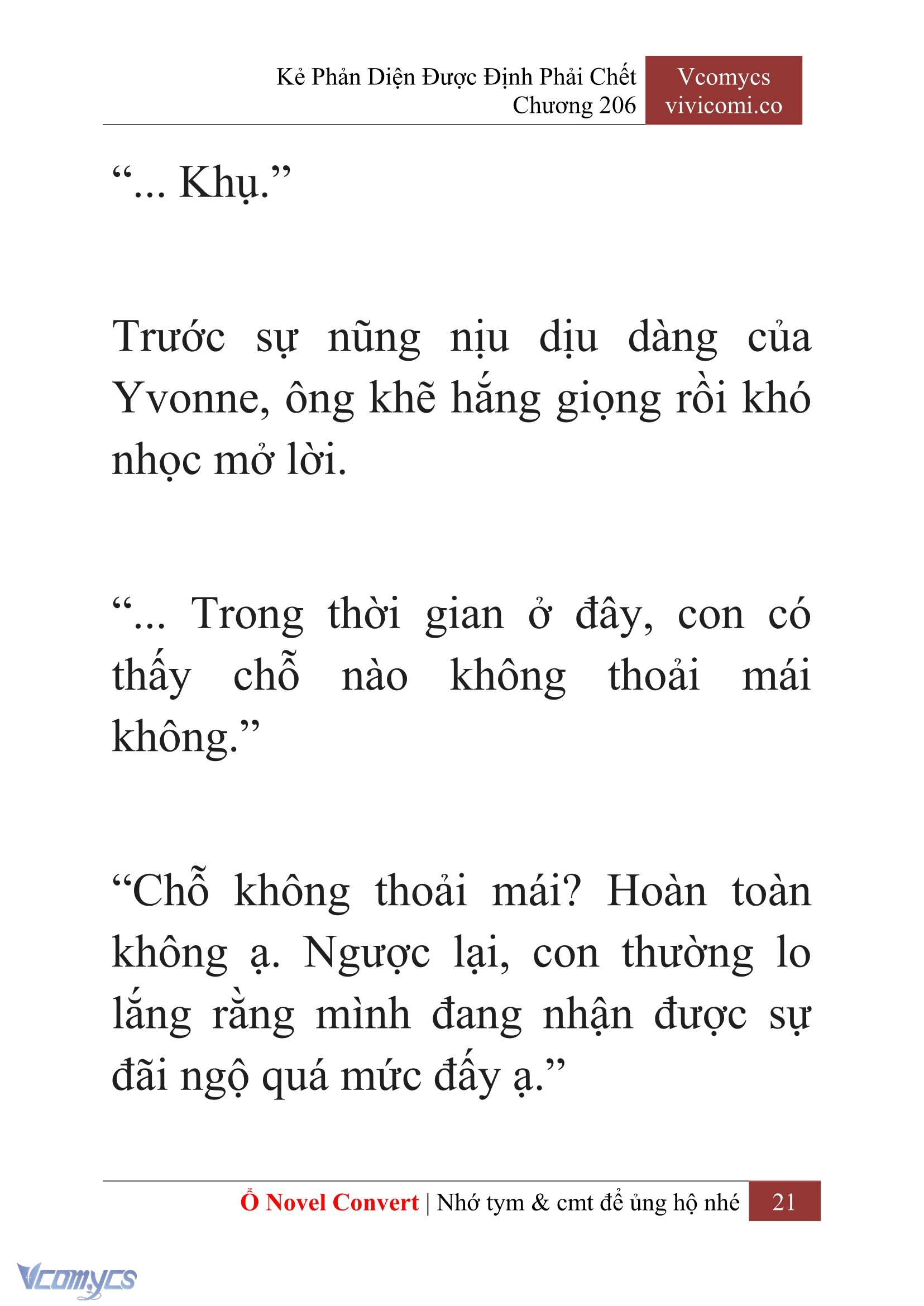 [Novel] Kẻ Phản Diện Được Định Phải Chết Chap 206 - Next Chap 207