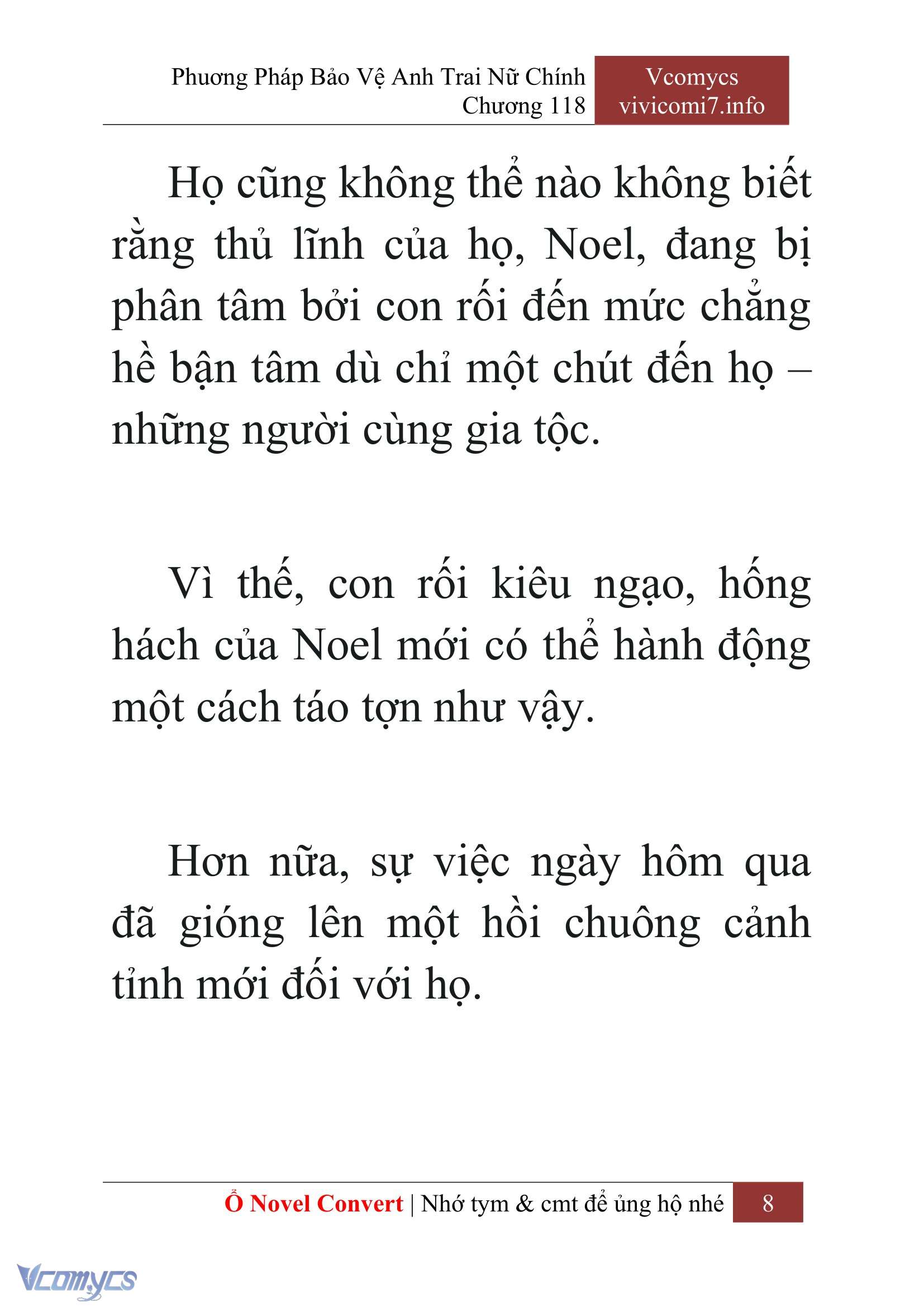 [Novel] Phương Pháp Bảo Vệ Anh Trai Nữ Chính Chap 118 - Trang 2
