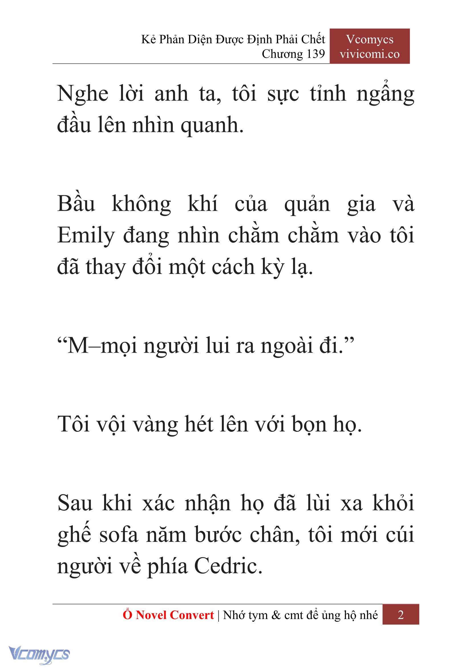 [Novel] Kẻ Phản Diện Được Định Phải Chết Chap 139 - Trang 2
