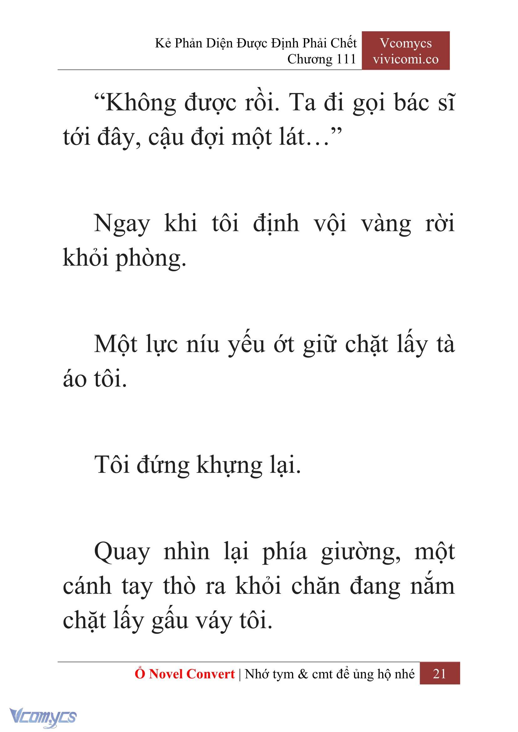 [Novel] Kẻ Phản Diện Được Định Phải Chết Chap 111 - Trang 2