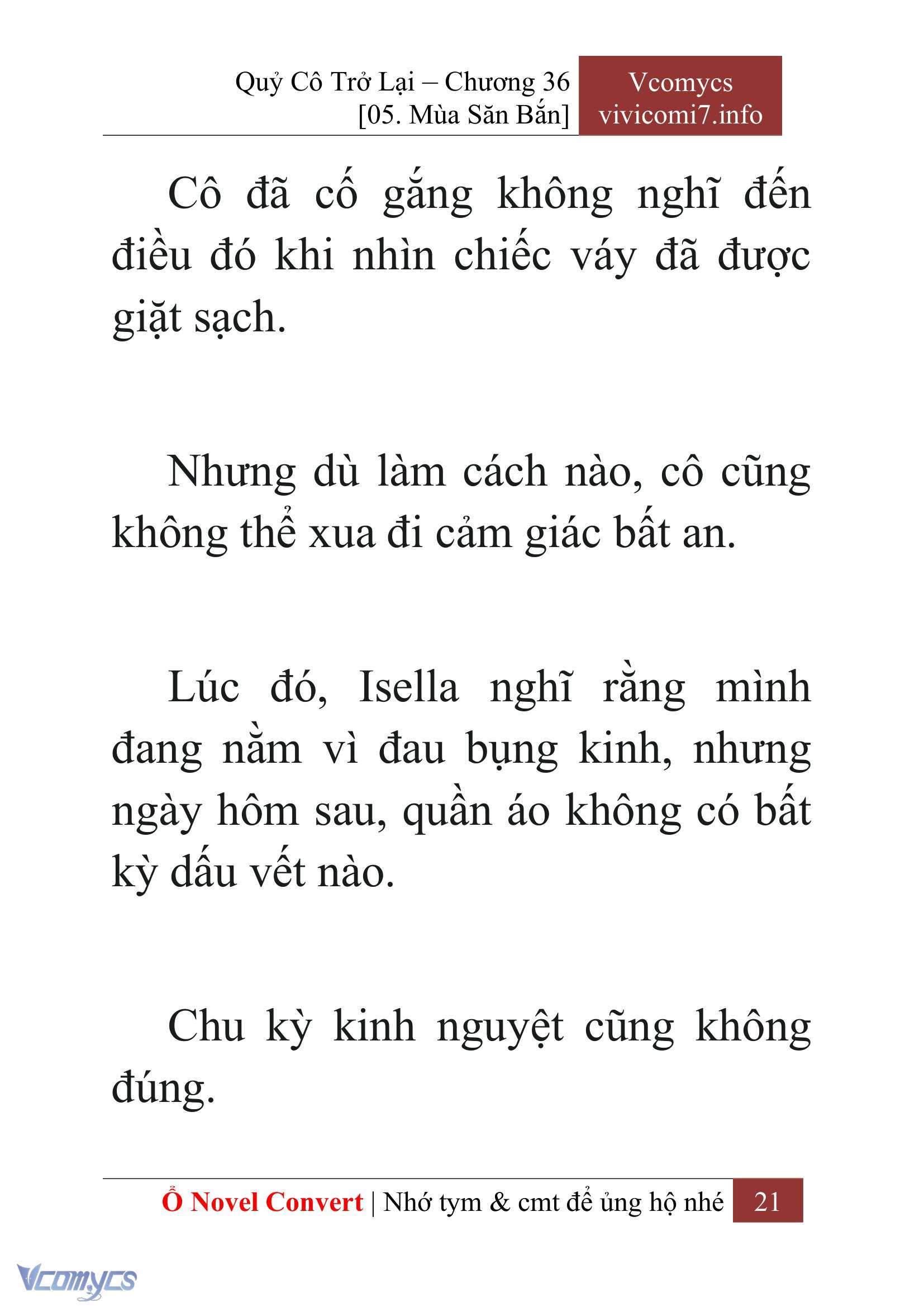 [Novel] Quý Cô Trở Lại Chap 36 - Trang 2