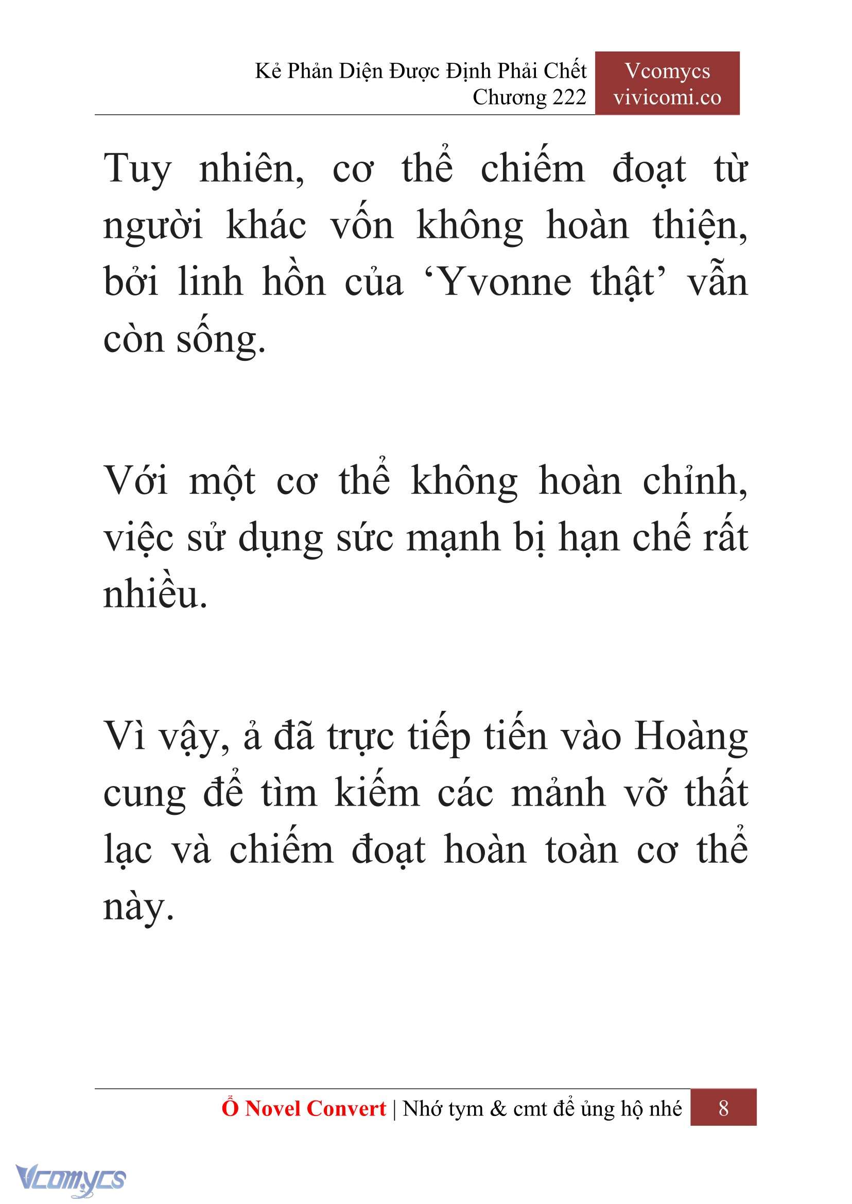 [Novel] Kẻ Phản Diện Được Định Phải Chết Chap 222 - Trang 2
