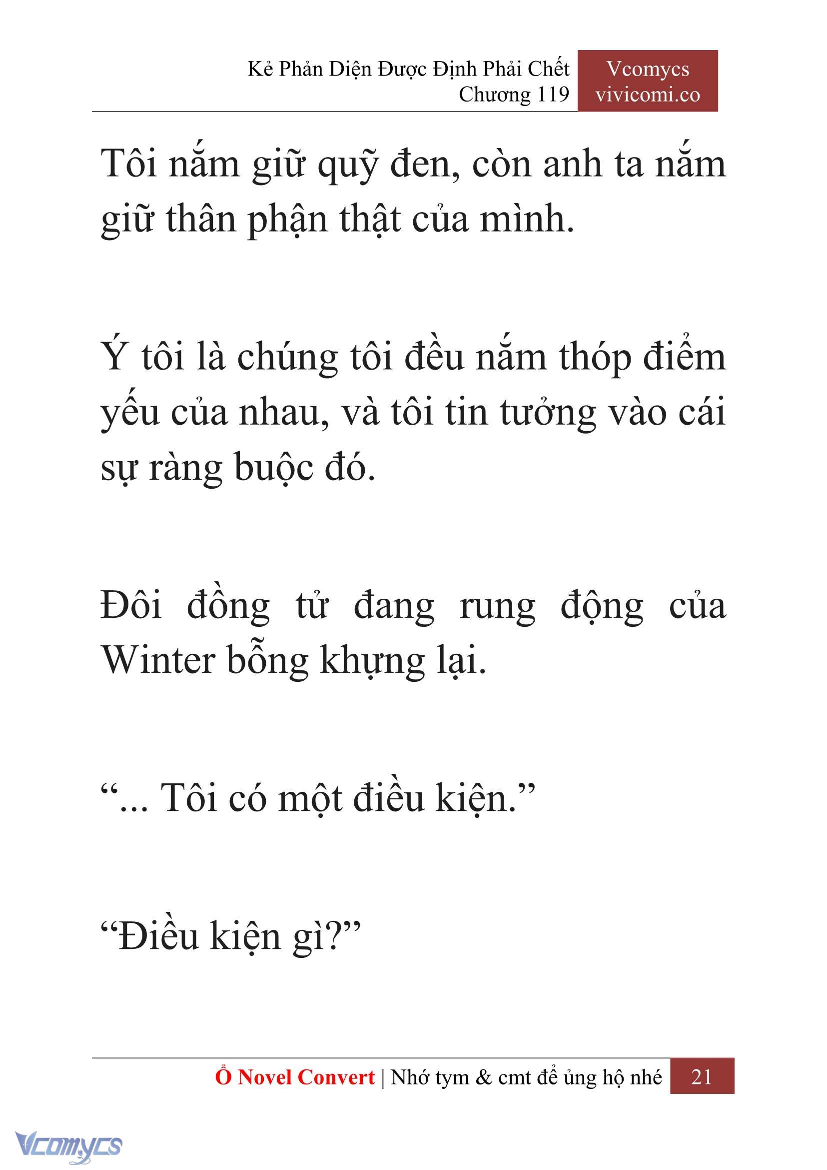 [Novel] Kẻ Phản Diện Được Định Phải Chết Chap 119 - Next Chap 120