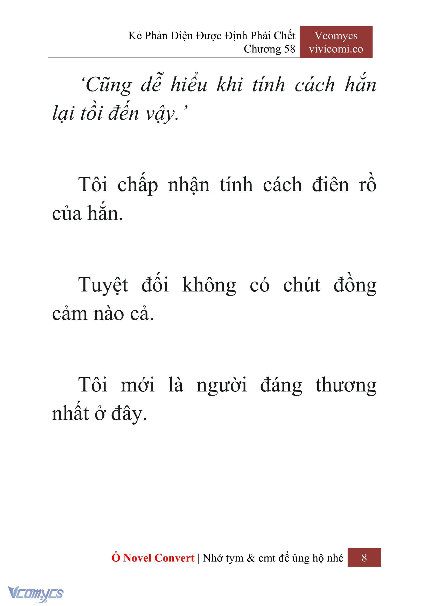 [Novel] Kẻ Phản Diện Được Định Phải Chết Chap 58 - Next Chap 59