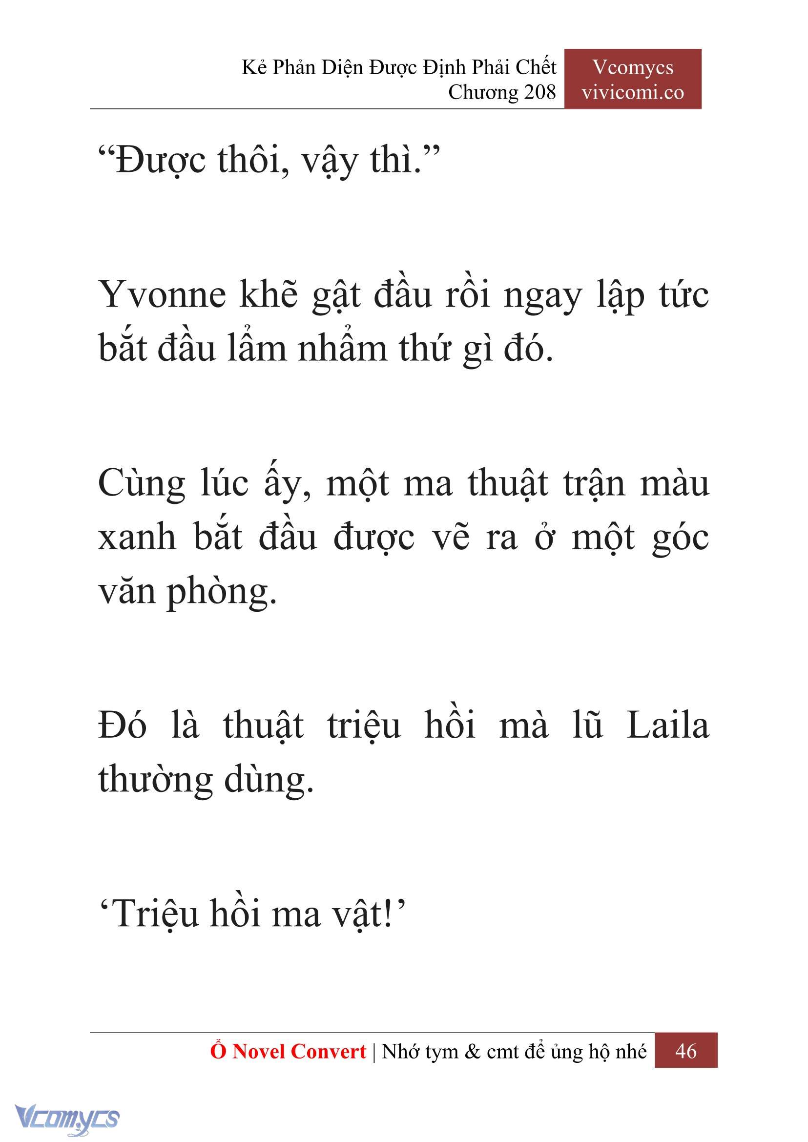 [Novel] Kẻ Phản Diện Được Định Phải Chết Chap 208 - Next Chap 209