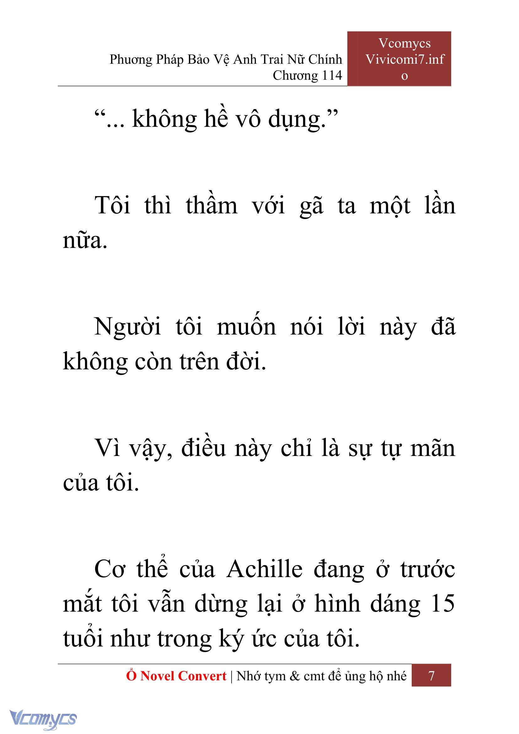 [Novel] Phương Pháp Bảo Vệ Anh Trai Nữ Chính Chap 114 - Trang 2
