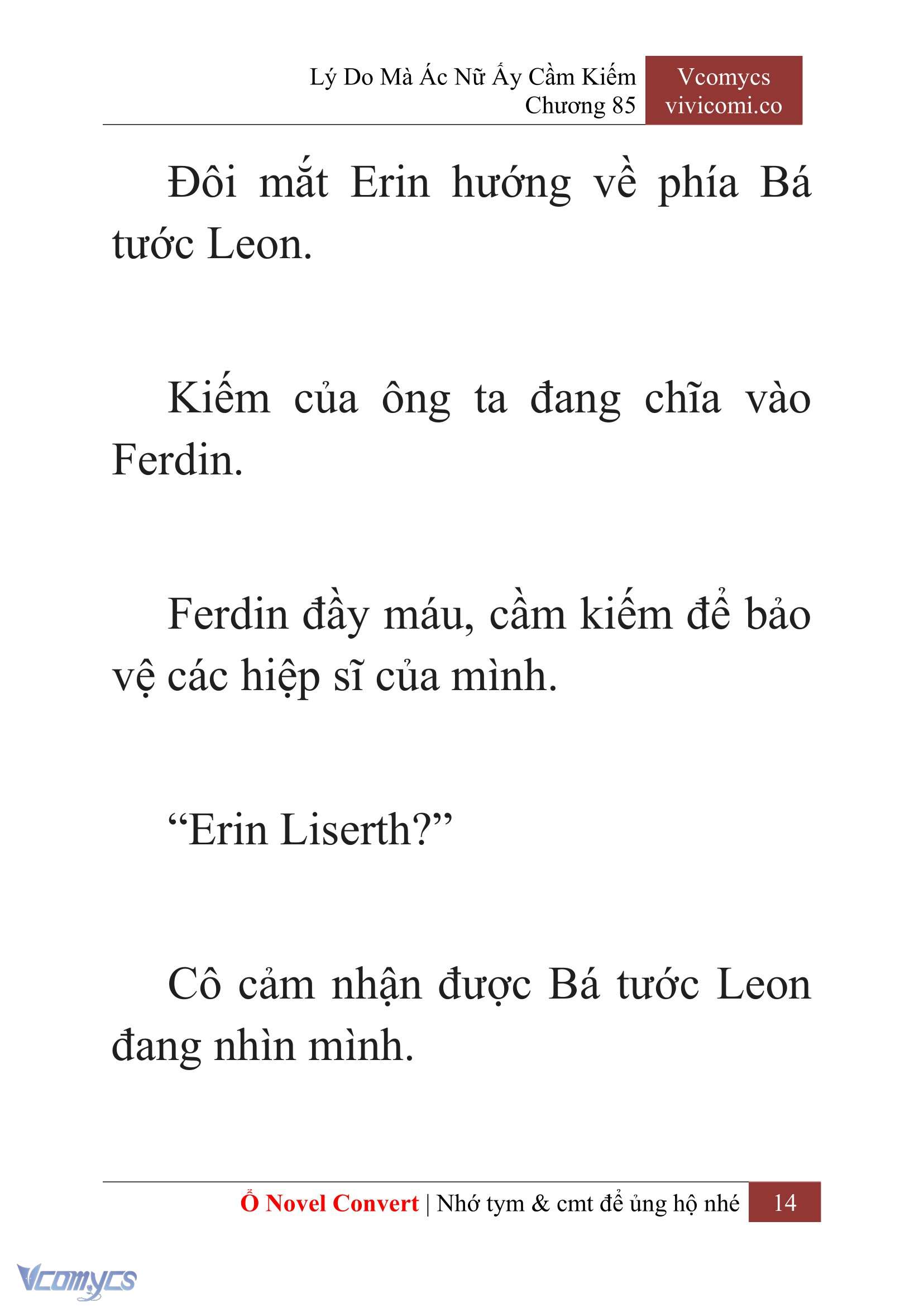 [Novel] Lý Do Mà Ác Nữ Ấy Cầm Kiếm Chap 85 - Next Chap 86