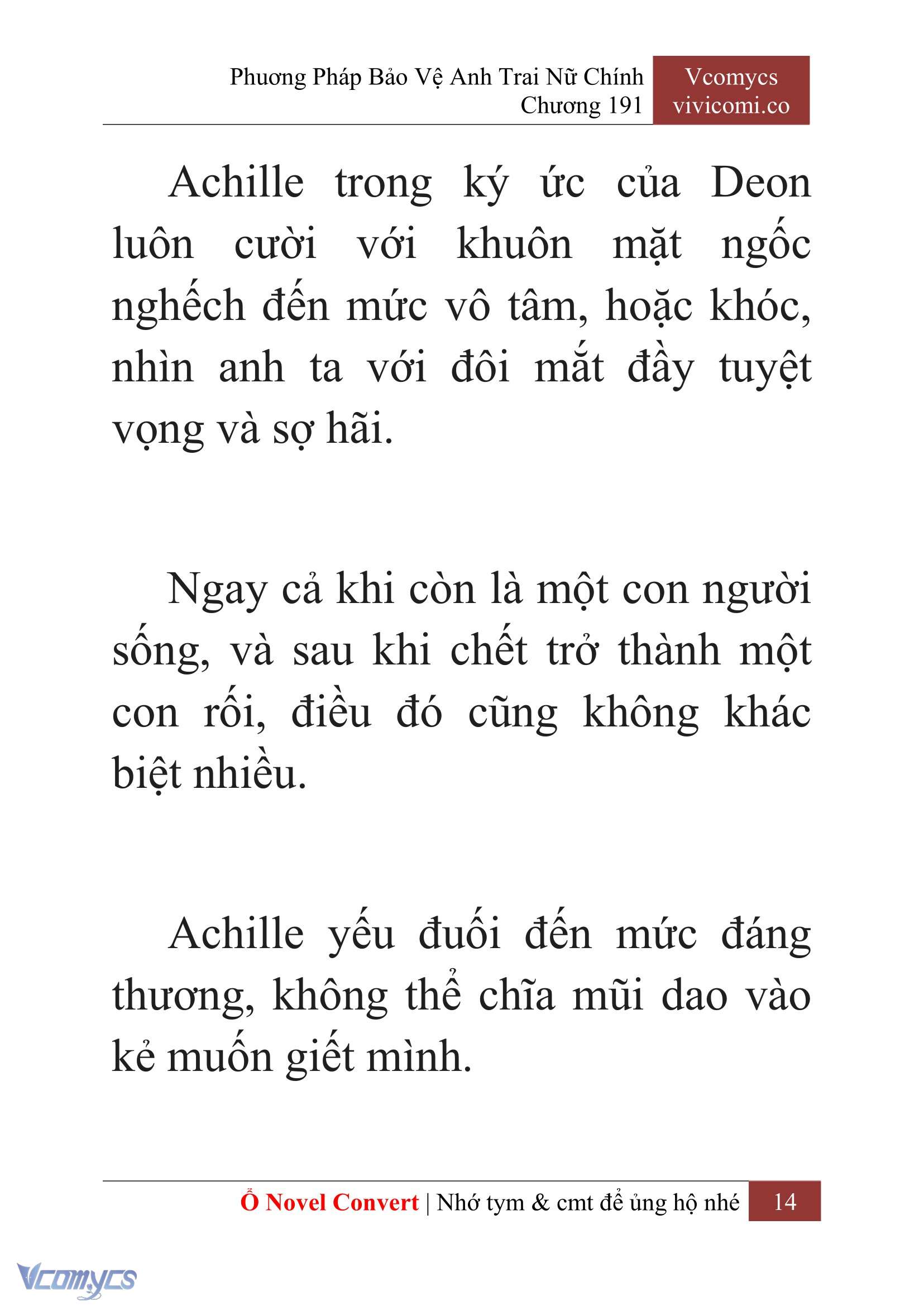 [Novel] Phương Pháp Bảo Vệ Anh Trai Nữ Chính Chap 191 - Trang 2
