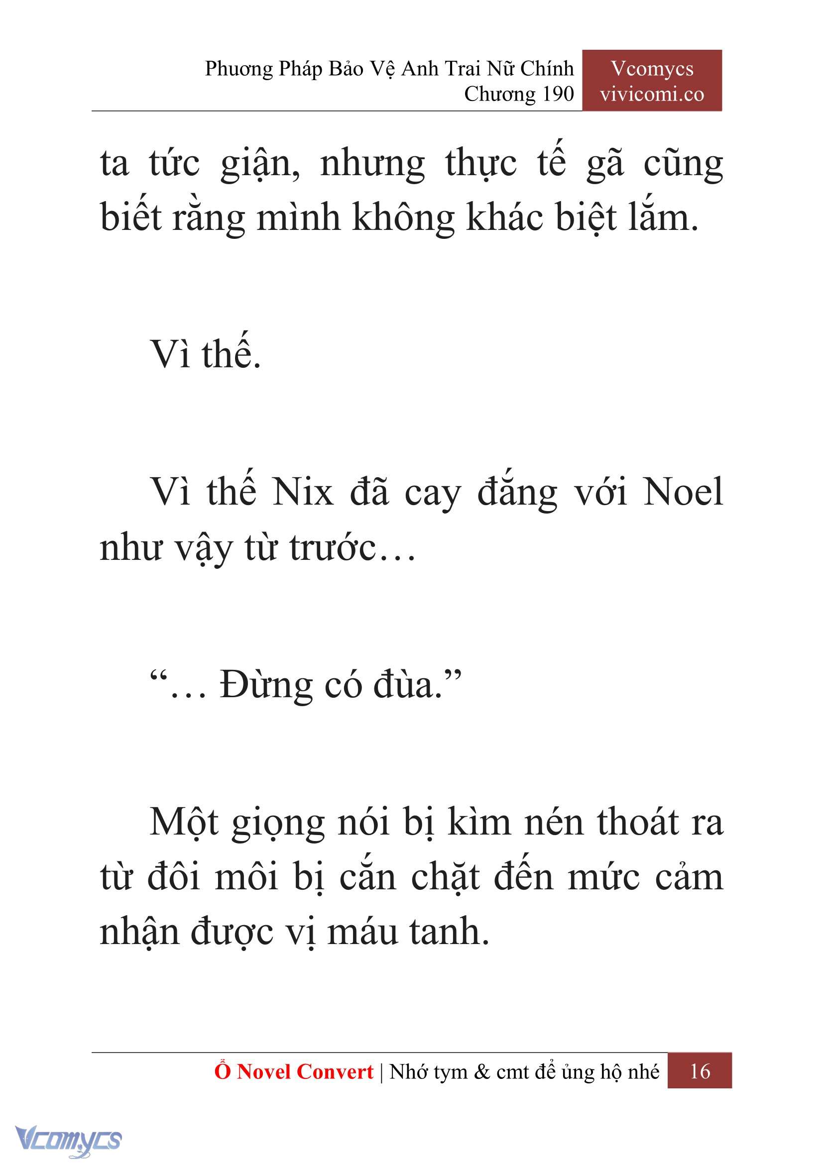 [Novel] Phương Pháp Bảo Vệ Anh Trai Nữ Chính Chap 190 - Trang 2