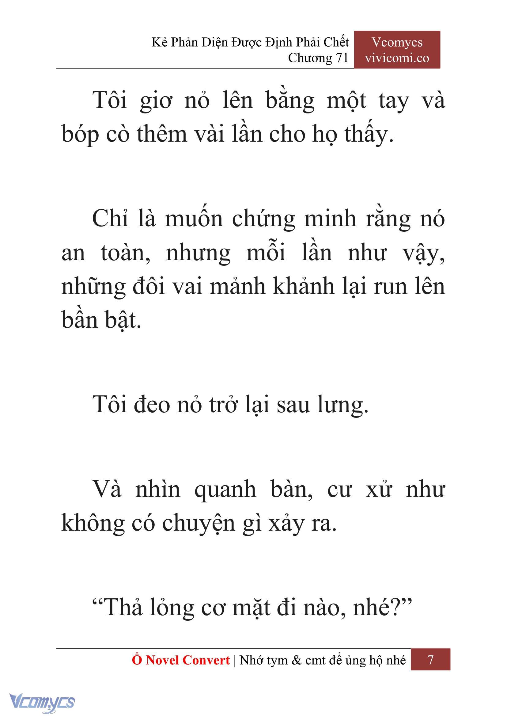 [Novel] Kẻ Phản Diện Được Định Phải Chết Chap 71 - Trang 2