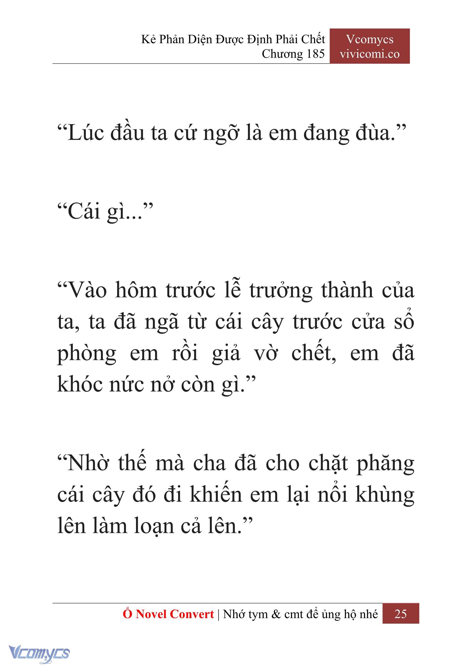 [Novel] Kẻ Phản Diện Được Định Phải Chết Chap 185 - Trang 2