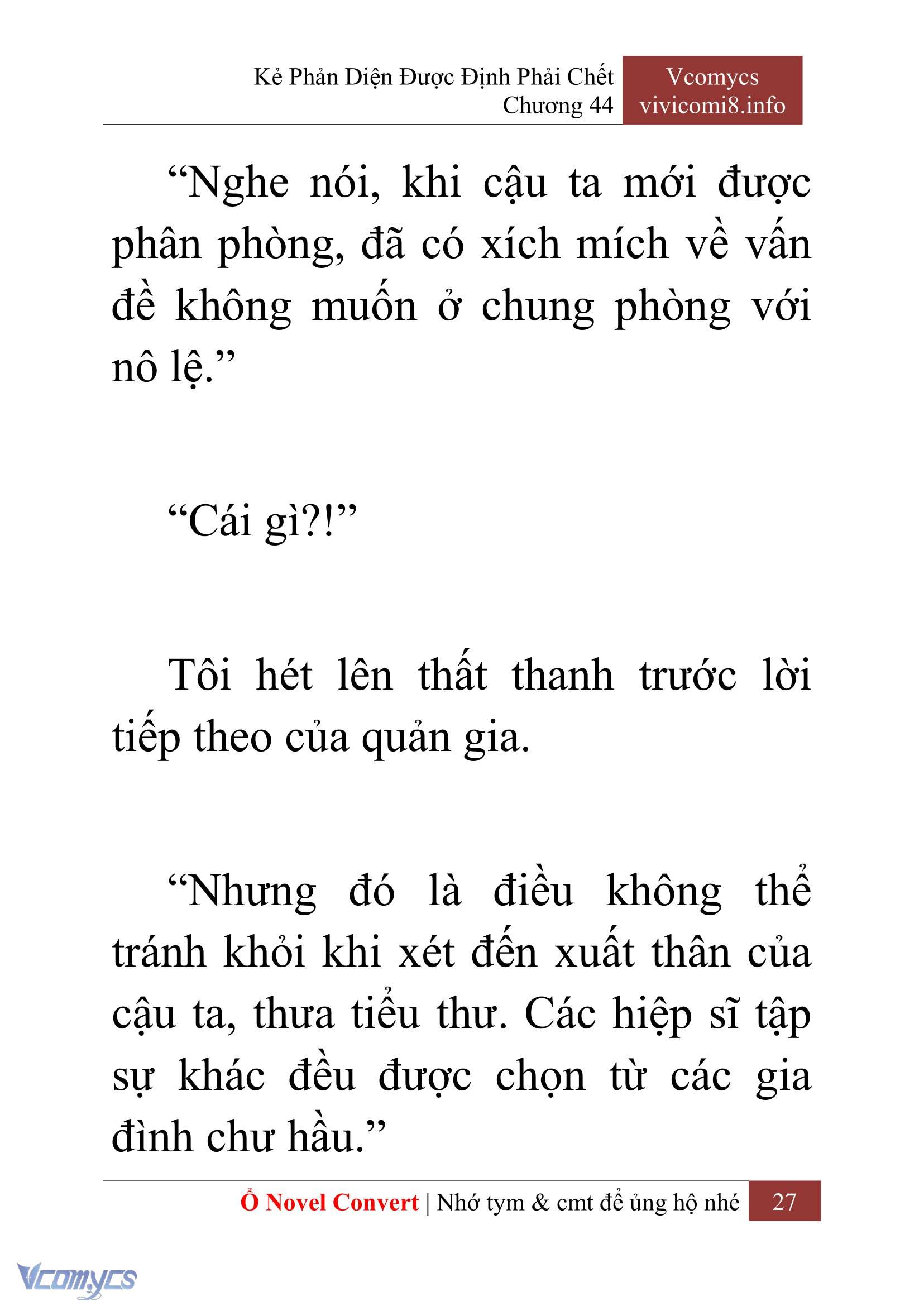 [Novel] Kẻ Phản Diện Được Định Phải Chết Chap 44 - Trang 2
