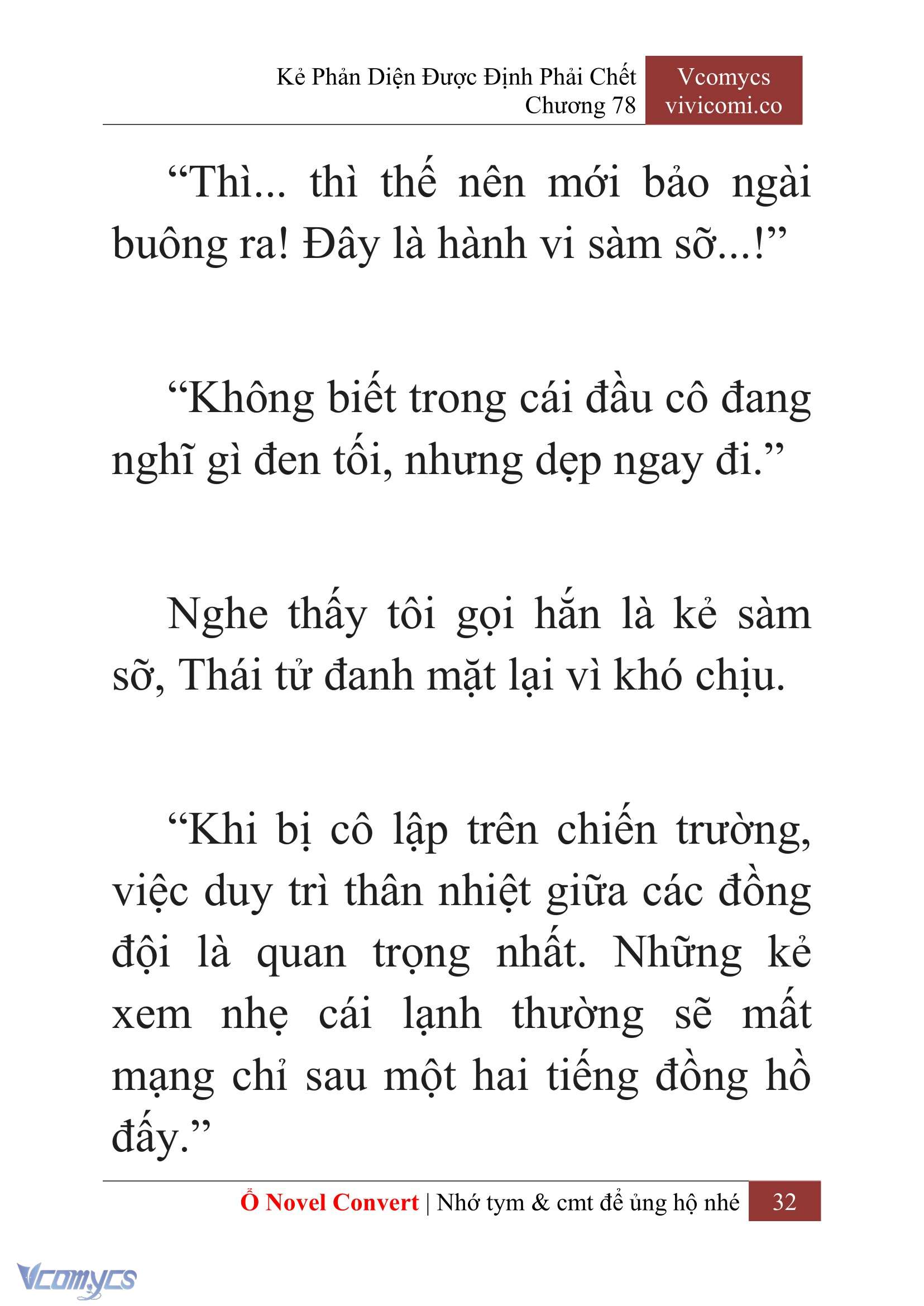 [Novel] Kẻ Phản Diện Được Định Phải Chết Chap 78 - Next Chap 79