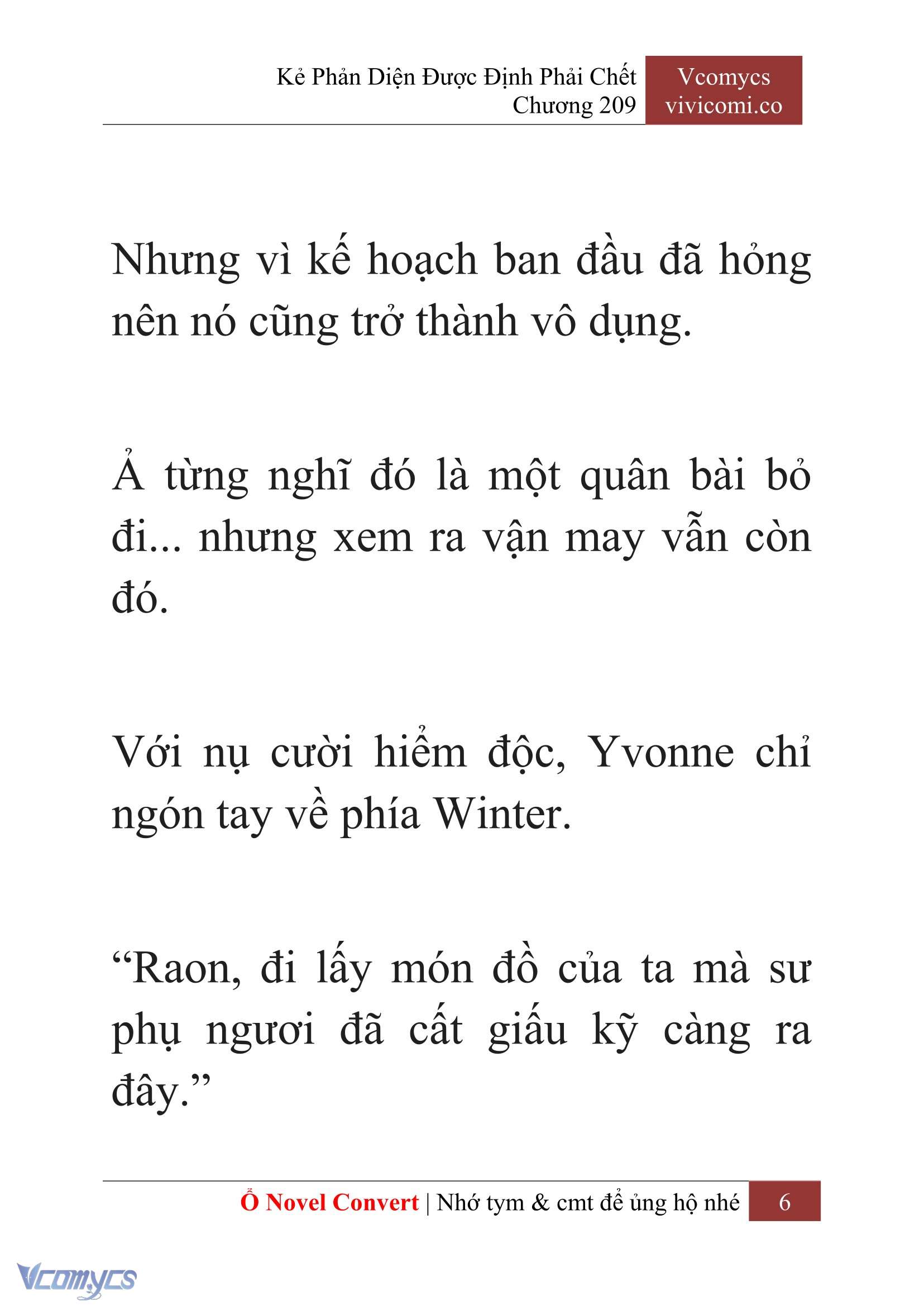 [Novel] Kẻ Phản Diện Được Định Phải Chết Chap 209 - Next Chap 210