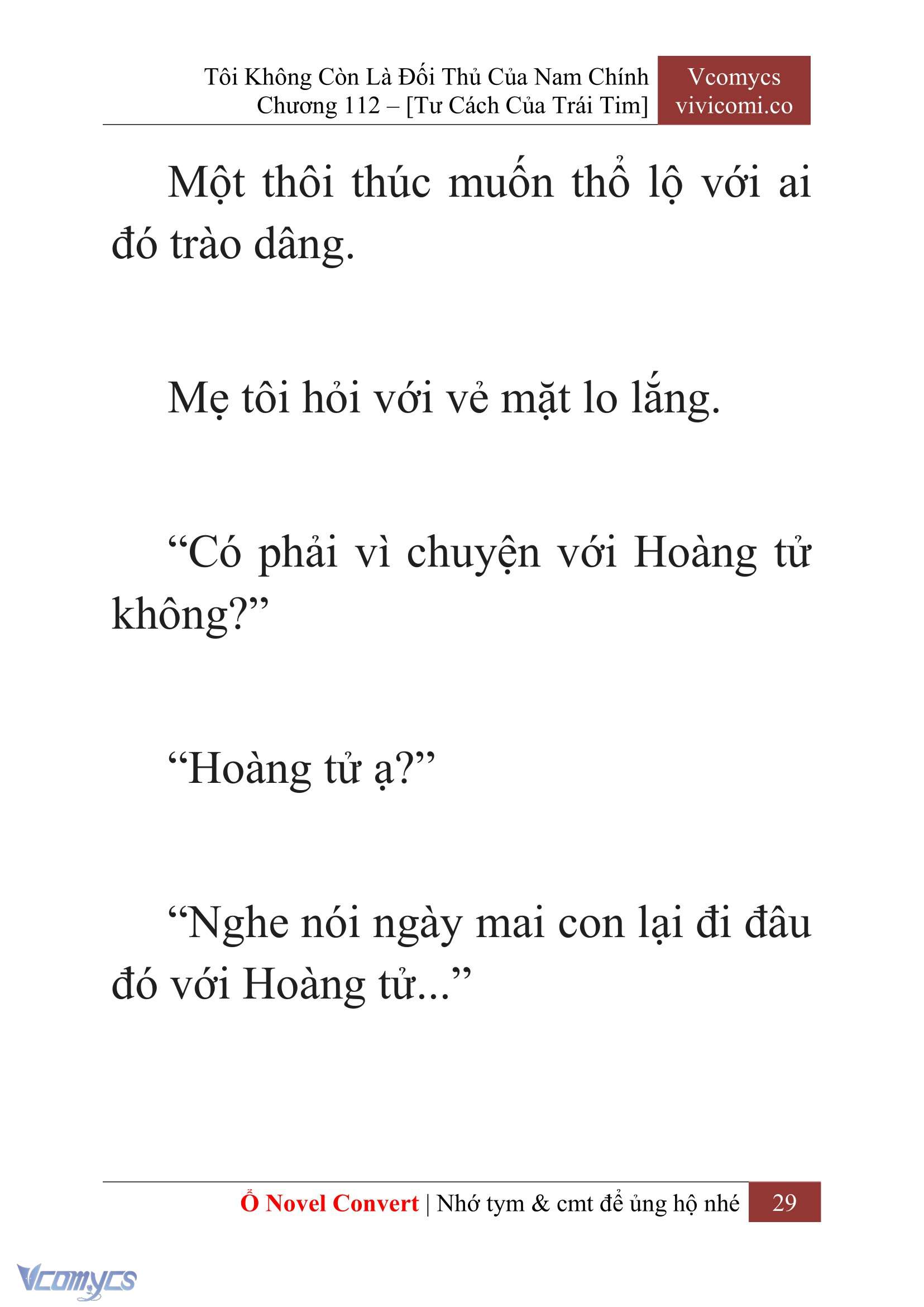 [Novel] Tôi Không Còn Là Đối Thủ Của Nam Chính Chap 112 - Trang 2