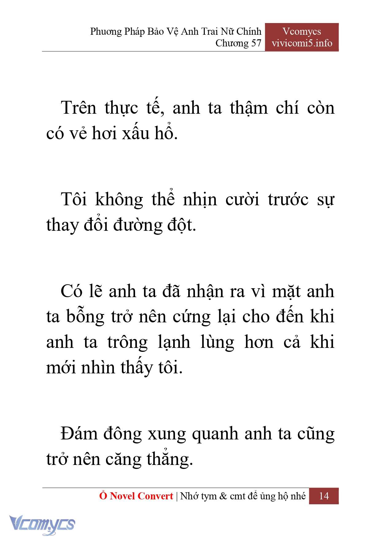 [Novel] Phương Pháp Bảo Vệ Anh Trai Nữ Chính Chap 57 - Trang 2
