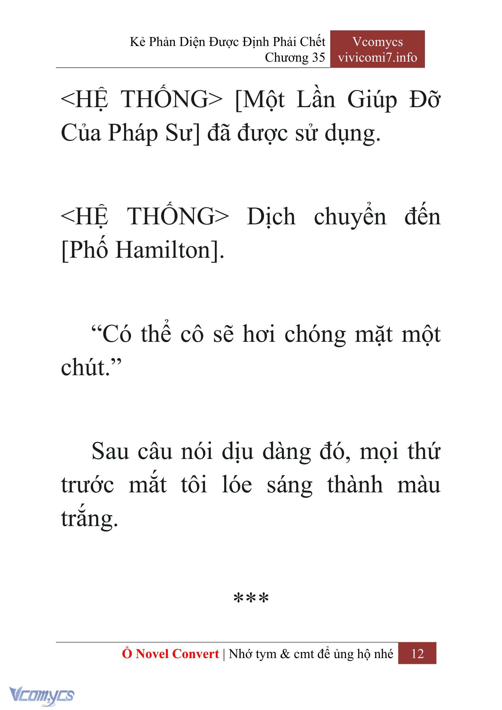 [Novel] Kẻ Phản Diện Được Định Phải Chết Chap 35 - Next Chap 36
