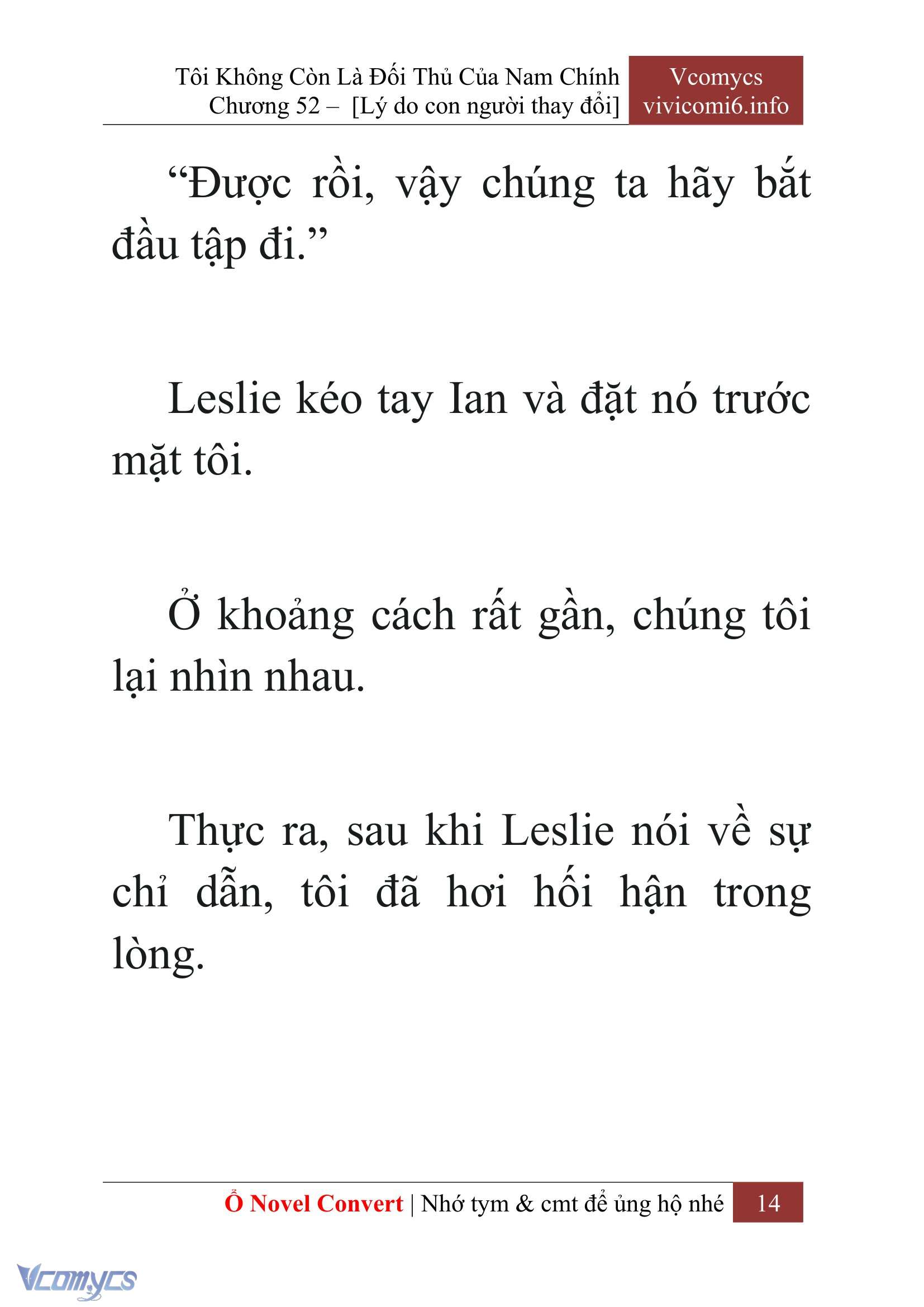 [Novel] Tôi Không Còn Là Đối Thủ Của Nam Chính Chap 52 - Trang 2