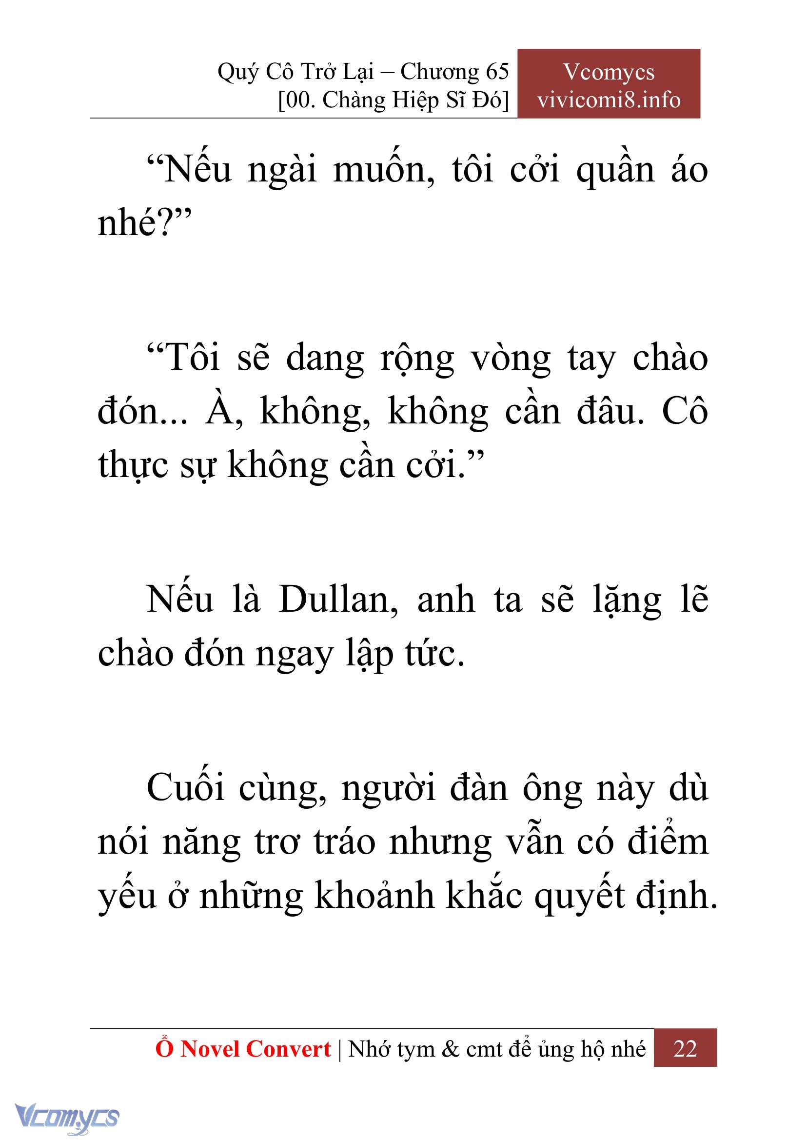 [Novel] Quý Cô Trở Lại Chap 65 - Trang 2