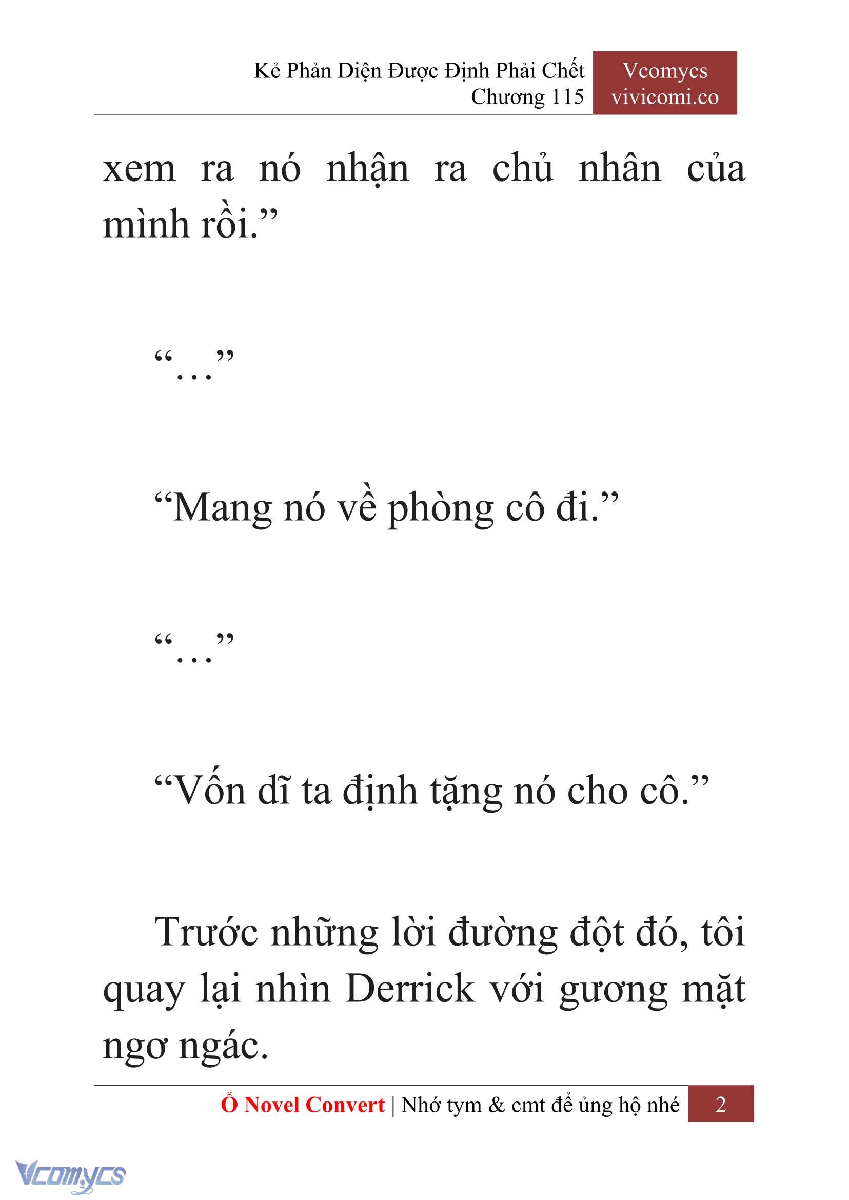 [Novel] Kẻ Phản Diện Được Định Phải Chết Chap 115 - Trang 2