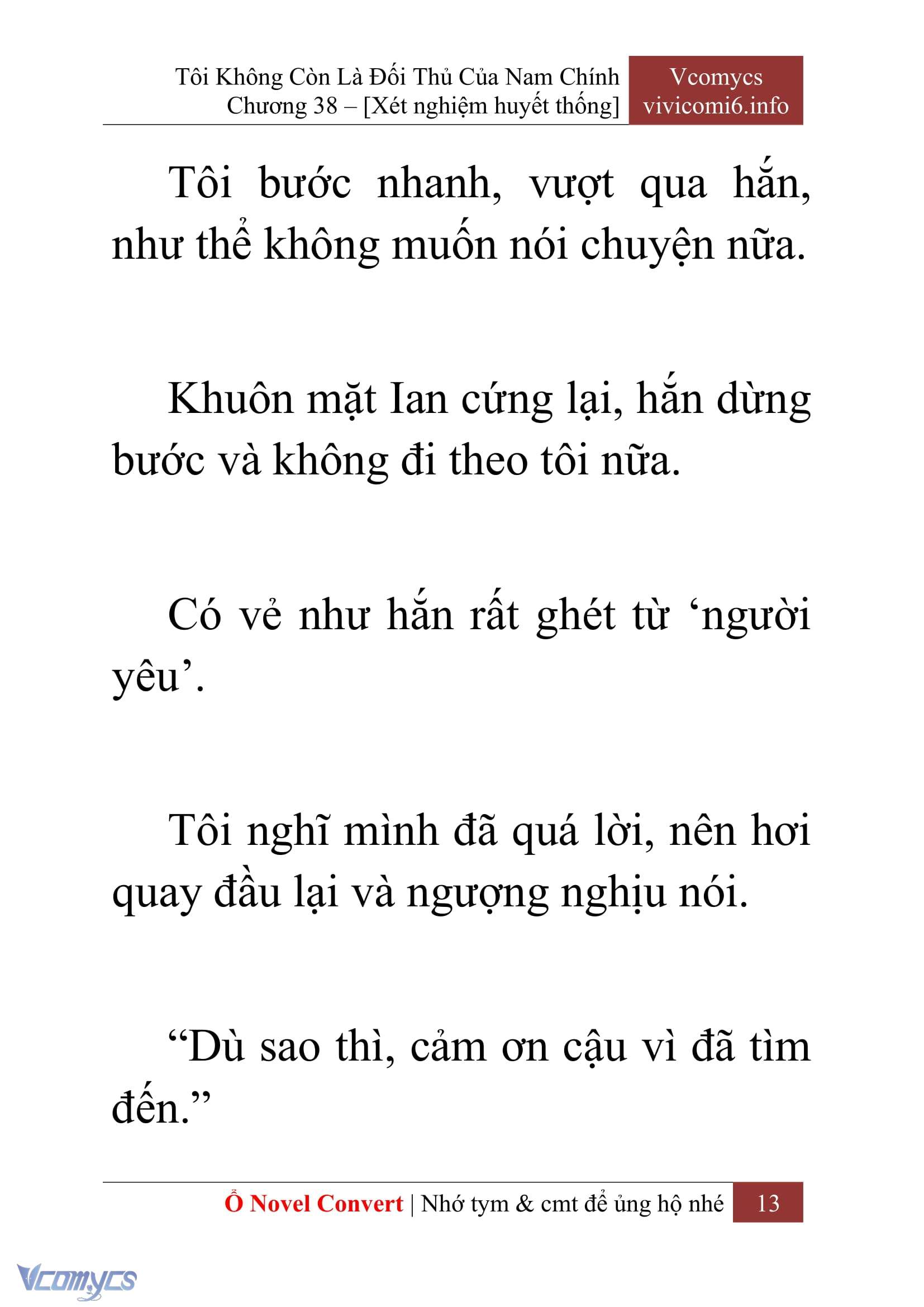 [Novel] Tôi Không Còn Là Đối Thủ Của Nam Chính Chap 38 - Trang 2