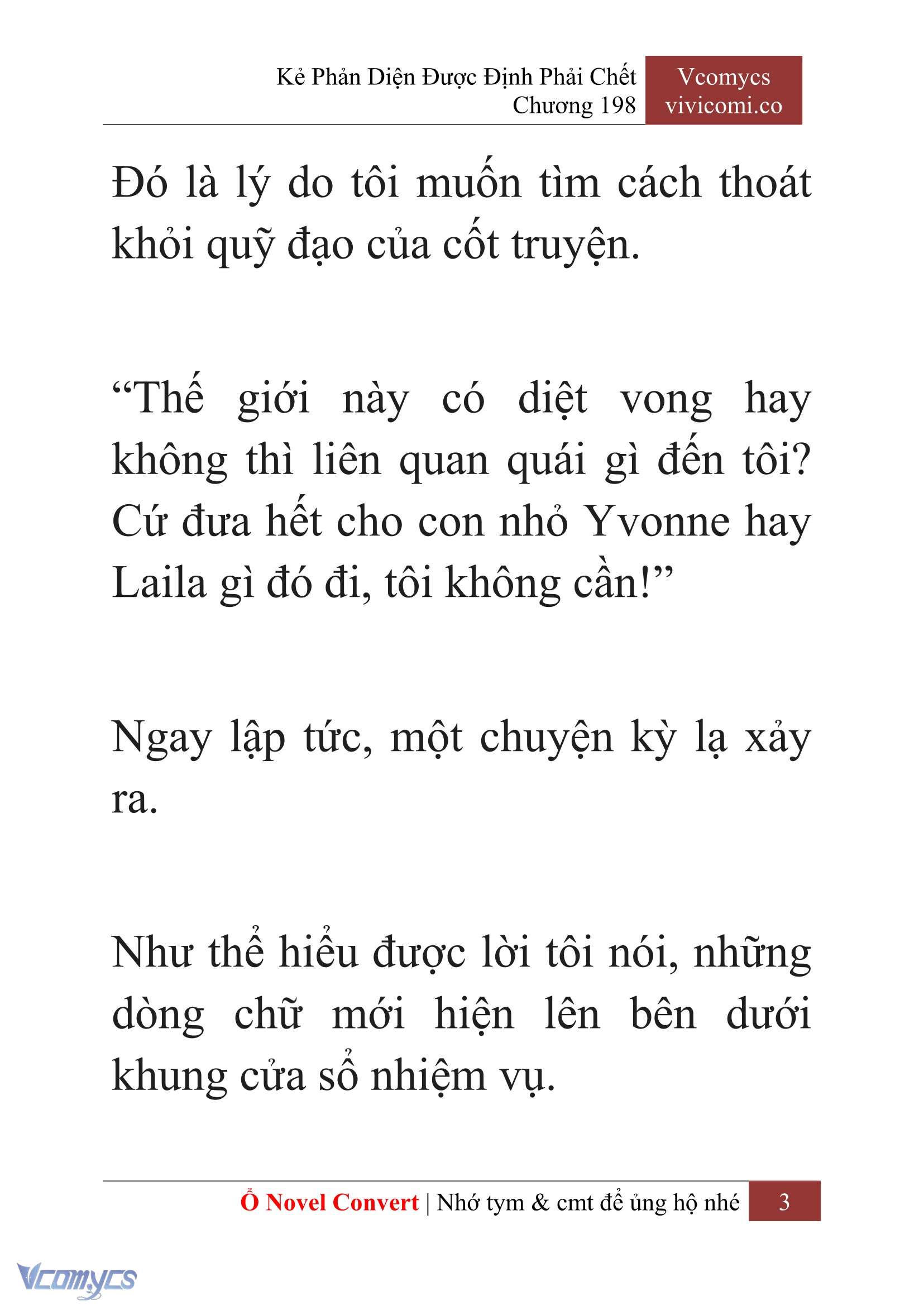 [Novel] Kẻ Phản Diện Được Định Phải Chết Chap 198 - Trang 2