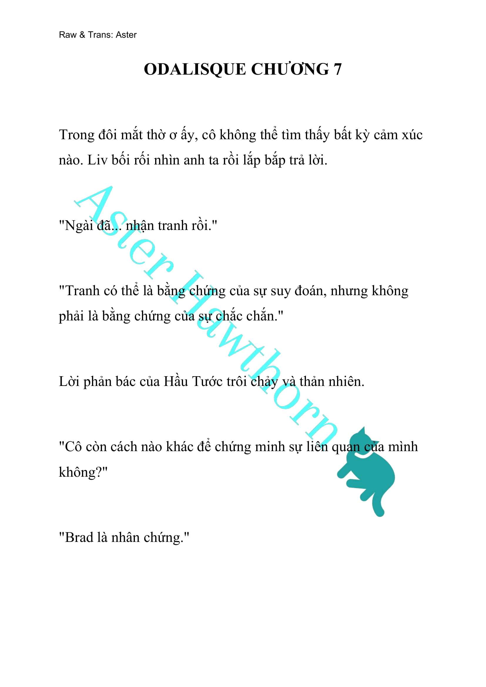 [NOVEL] Odalisque Chap 7 - Next Chap 8