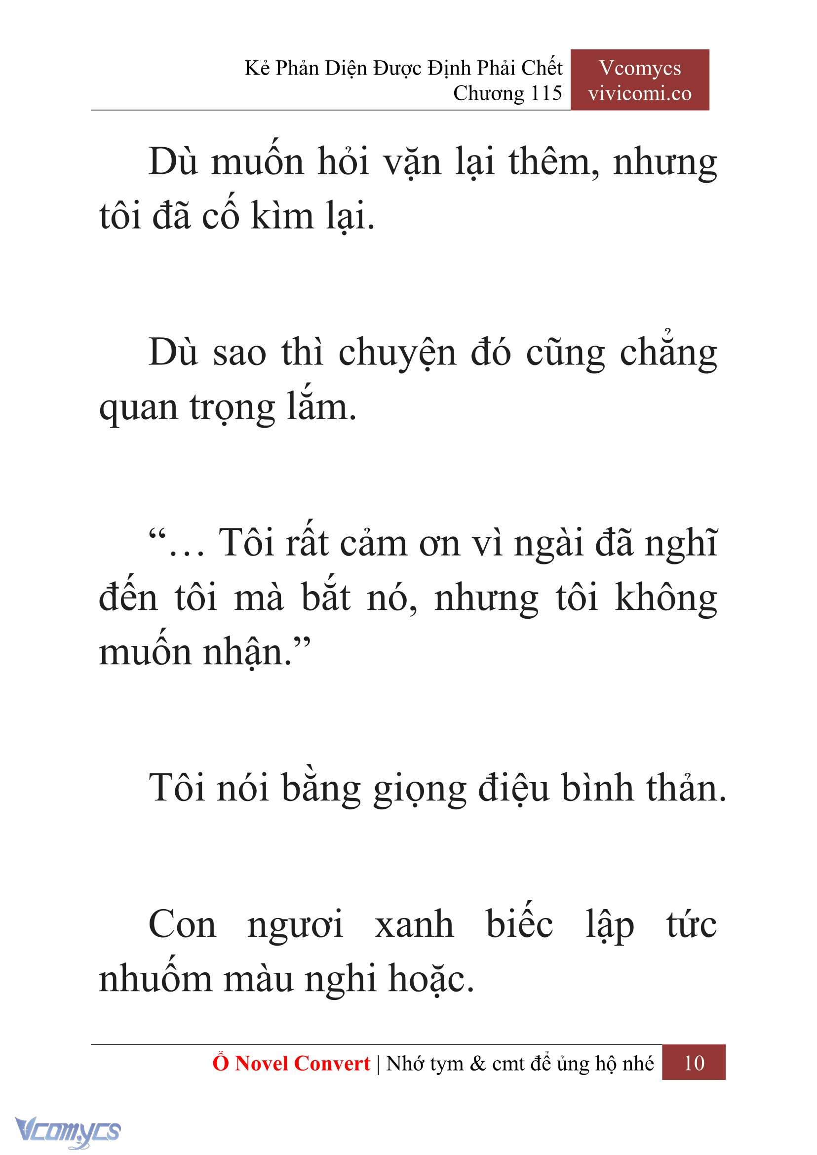 [Novel] Kẻ Phản Diện Được Định Phải Chết Chap 115 - Trang 2