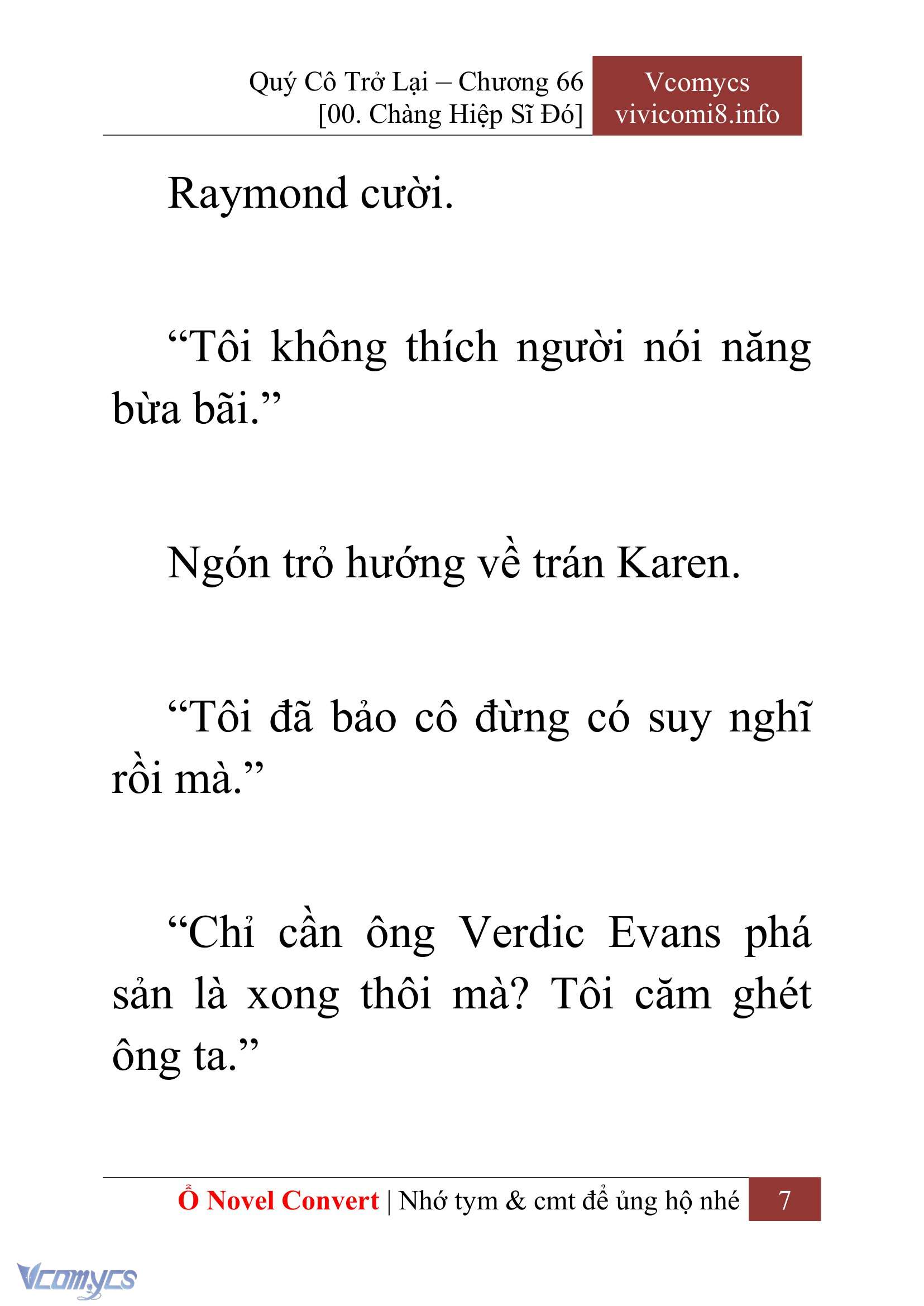 [Novel] Quý Cô Trở Lại Chap 66 - Trang 2