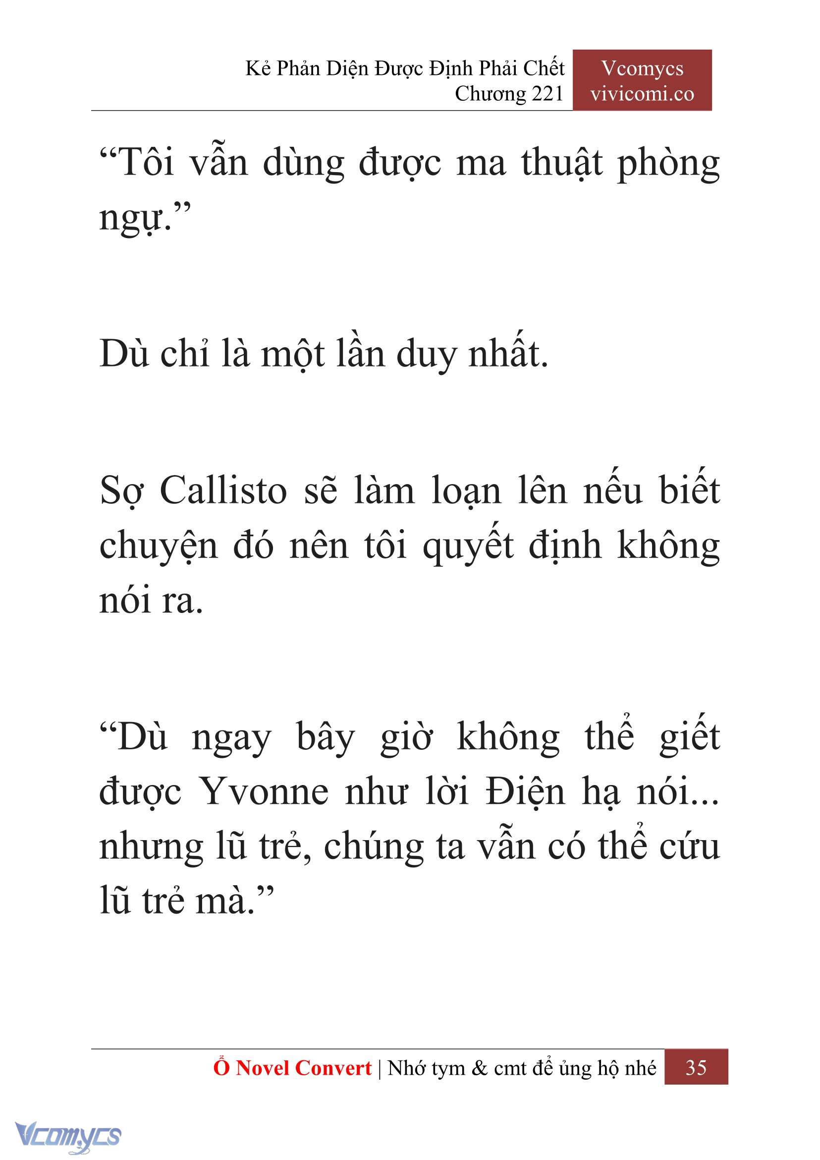 [Novel] Kẻ Phản Diện Được Định Phải Chết Chap 221 - Next Chap 222