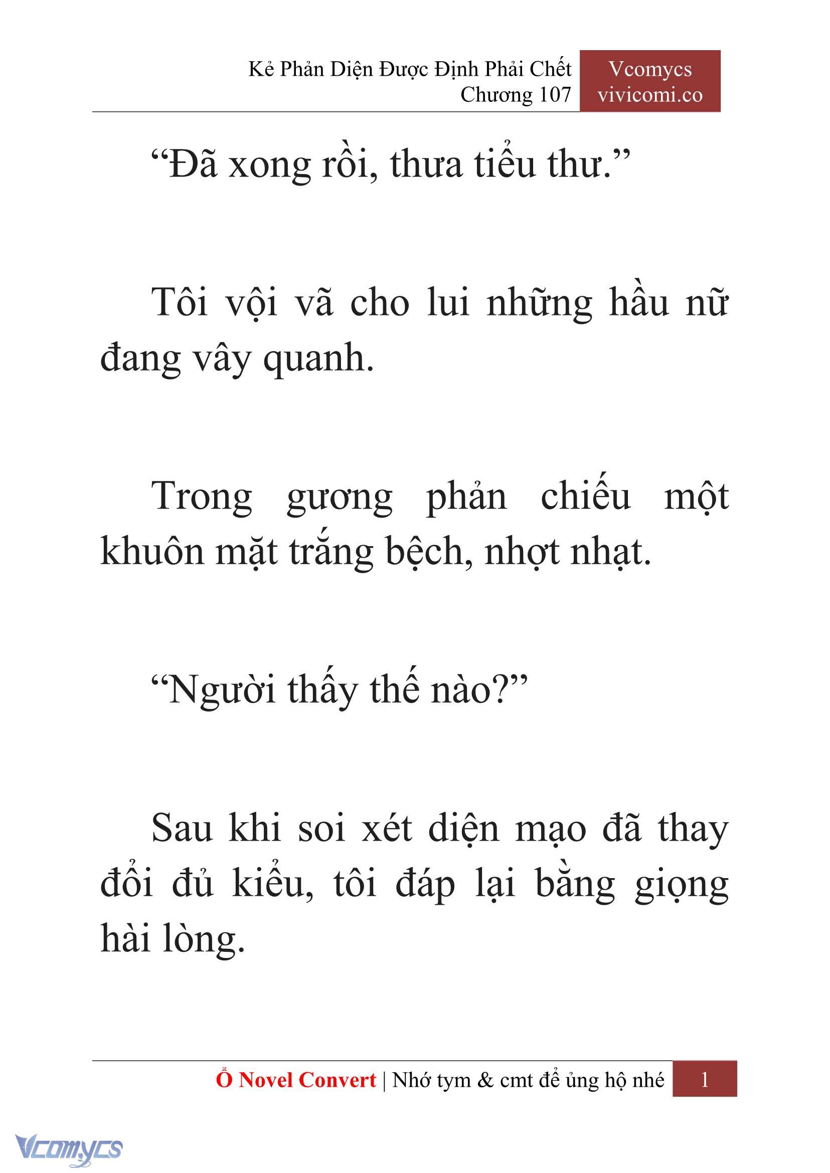 [Novel] Kẻ Phản Diện Được Định Phải Chết Chap 107 - Trang 2