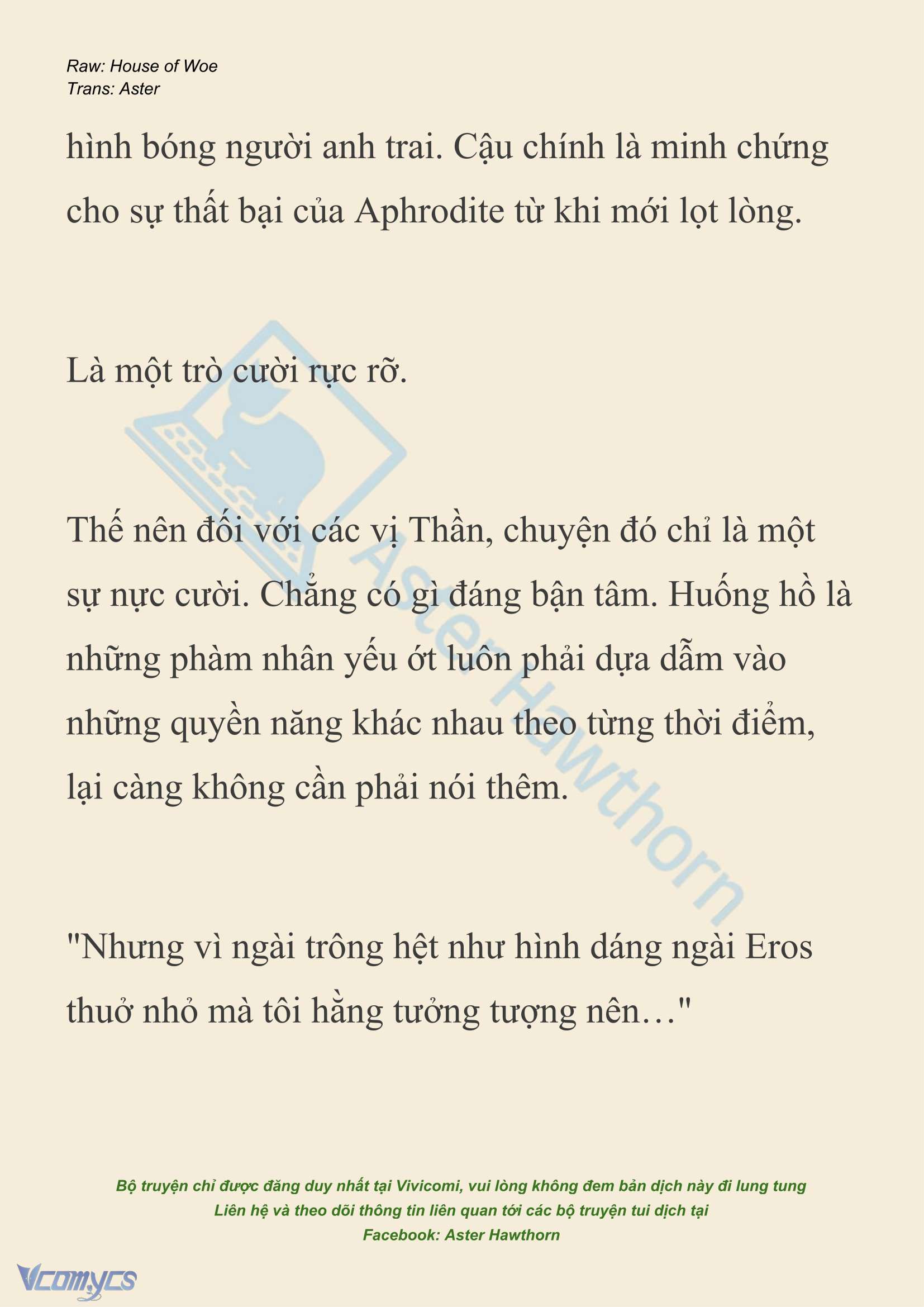 [NOVEL] Dành Cho Các Nữ Thần: Dành cho Psyche Chap 42 - Trang 2