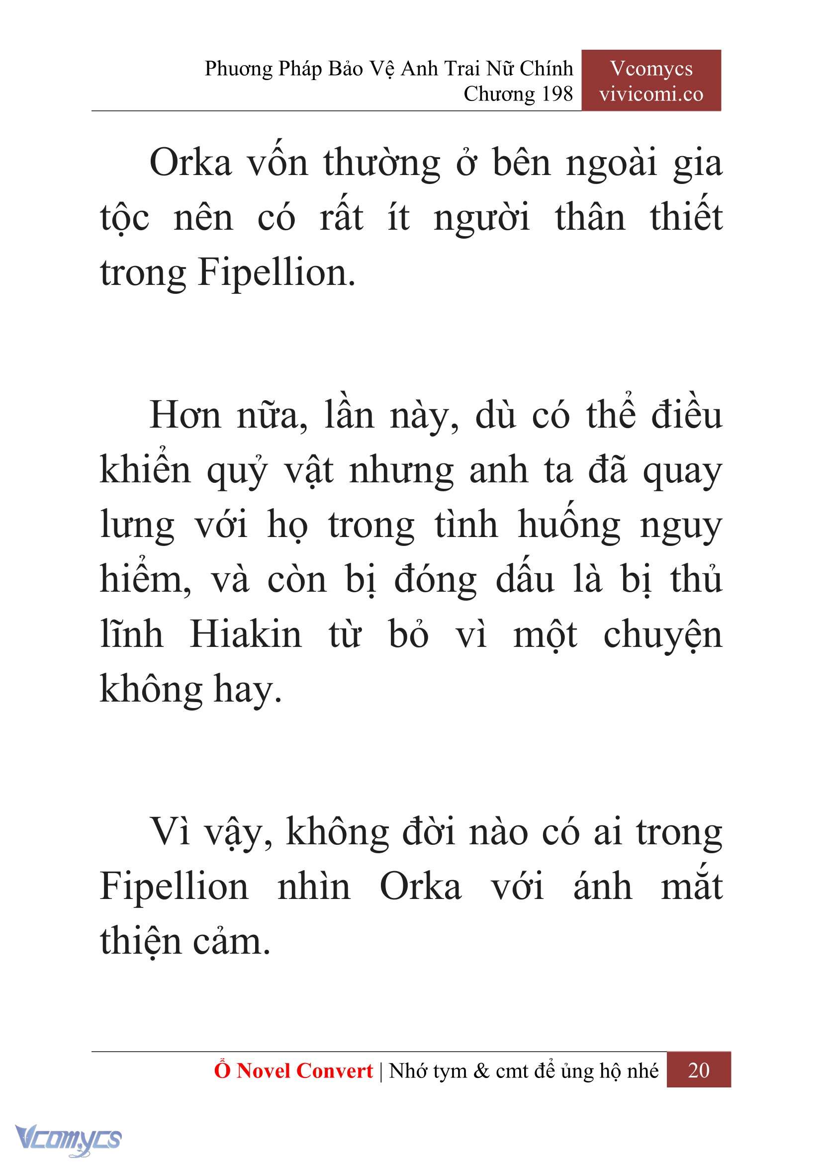 [Novel] Phương Pháp Bảo Vệ Anh Trai Nữ Chính Chap 198 - Trang 2