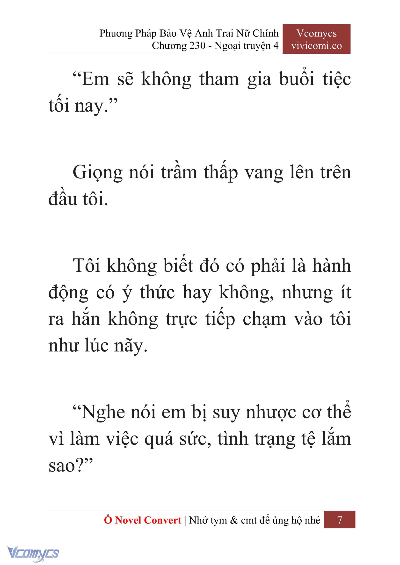 [Novel] Phương Pháp Bảo Vệ Anh Trai Nữ Chính Chap 230 - Trang 2