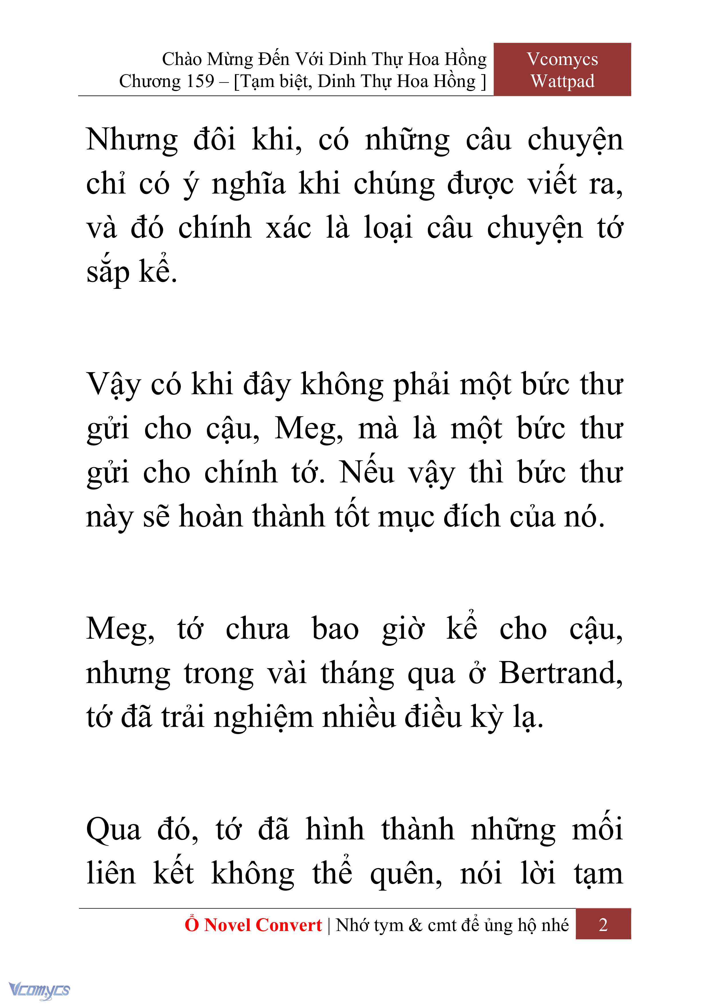 [Novel] Chào Mừng Đến Với Dinh Thự Hoa Hồng Chap 159 - Trang 2