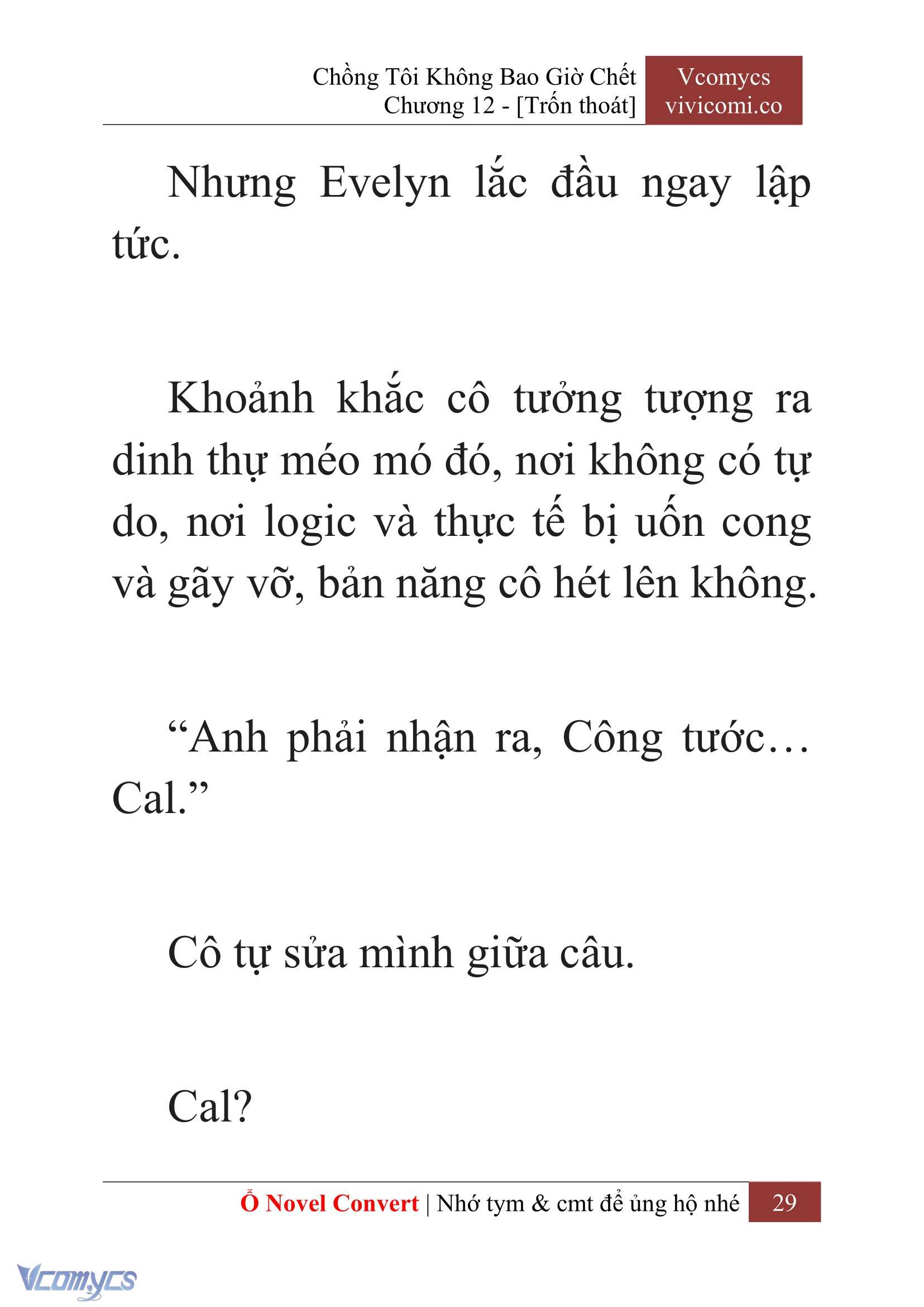 [Novel] Chồng Tôi Không Bao Giờ Chết Chap 12 - Trang 2