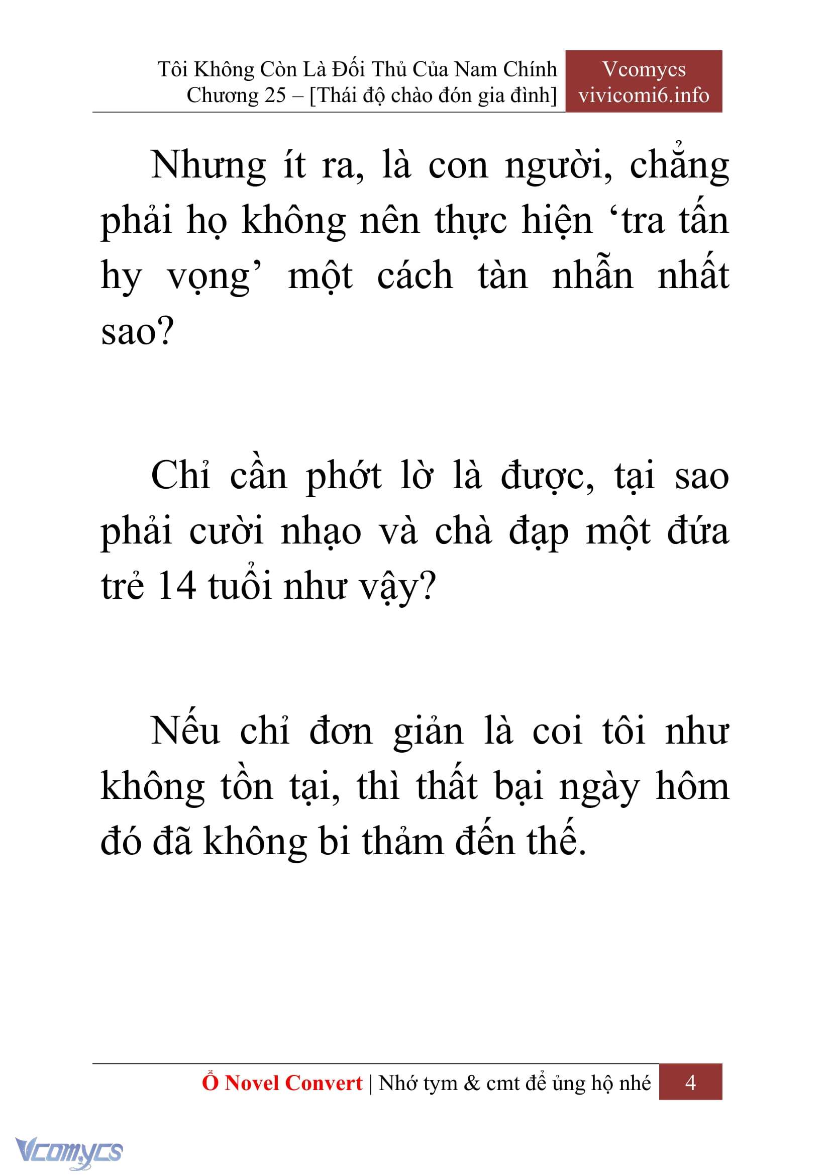 [Novel] Tôi Không Còn Là Đối Thủ Của Nam Chính Chap 25 - Trang 2
