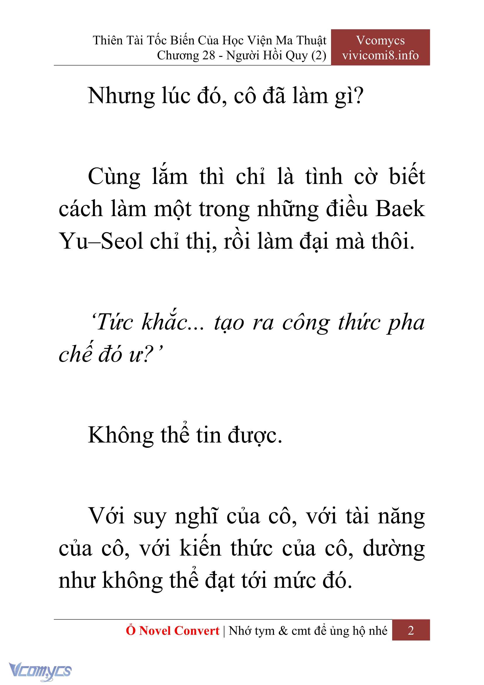 [Novel] Thiên Tài Tốc Biến Của Học Viện Ma Thuật Chap 28 - Trang 2