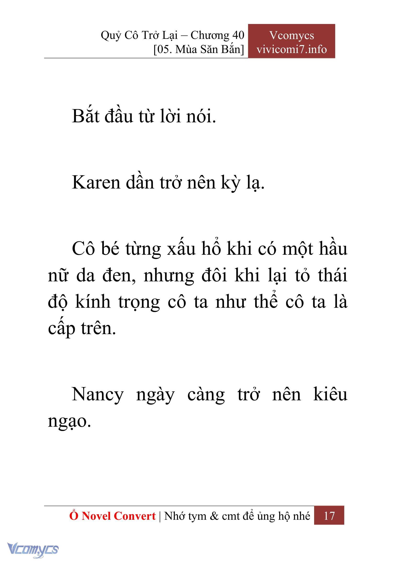 [Novel] Quý Cô Trở Lại Chap 40 - Trang 2